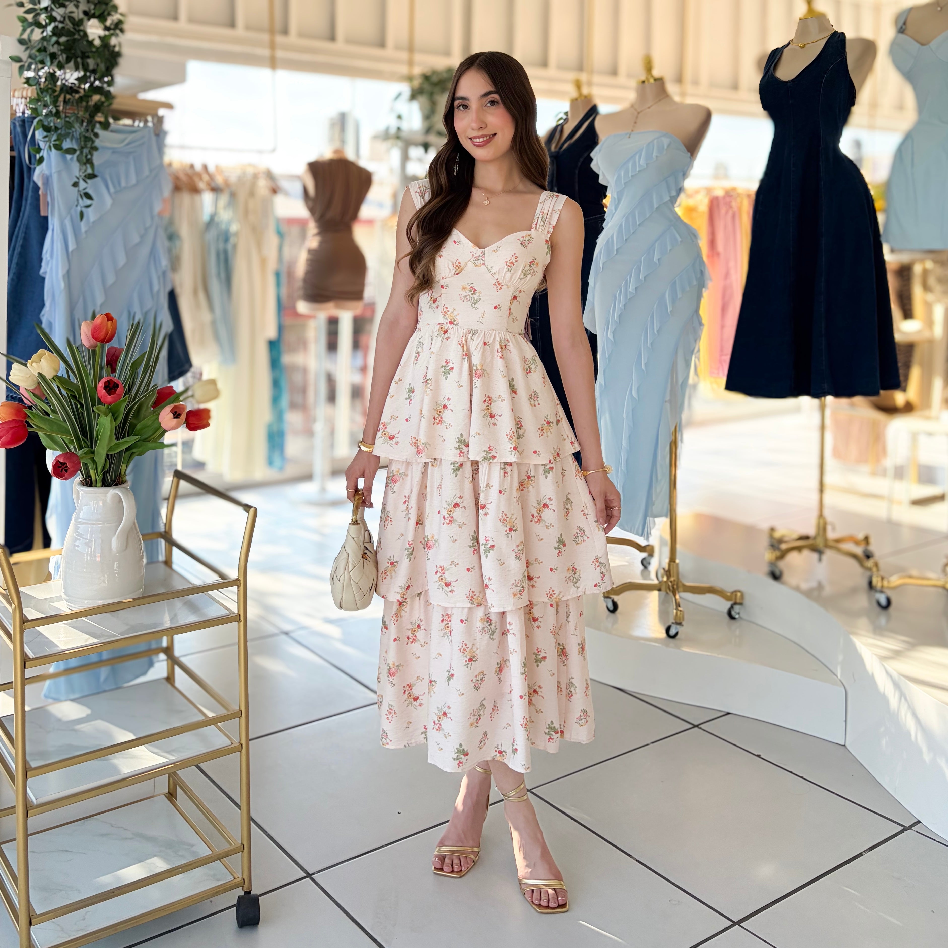 Vestido flores Olanes