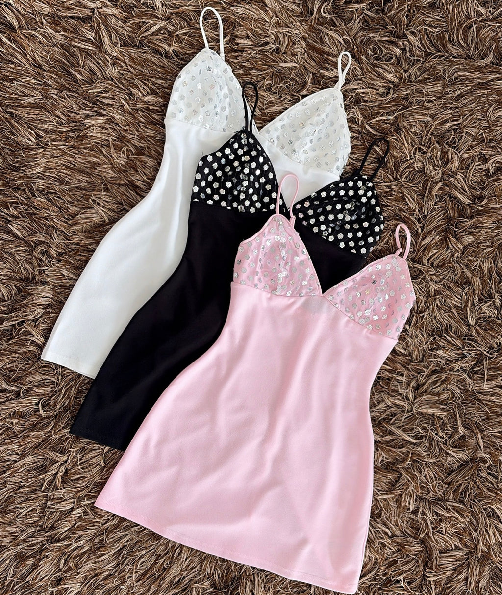 Vestido lentejuela pecho