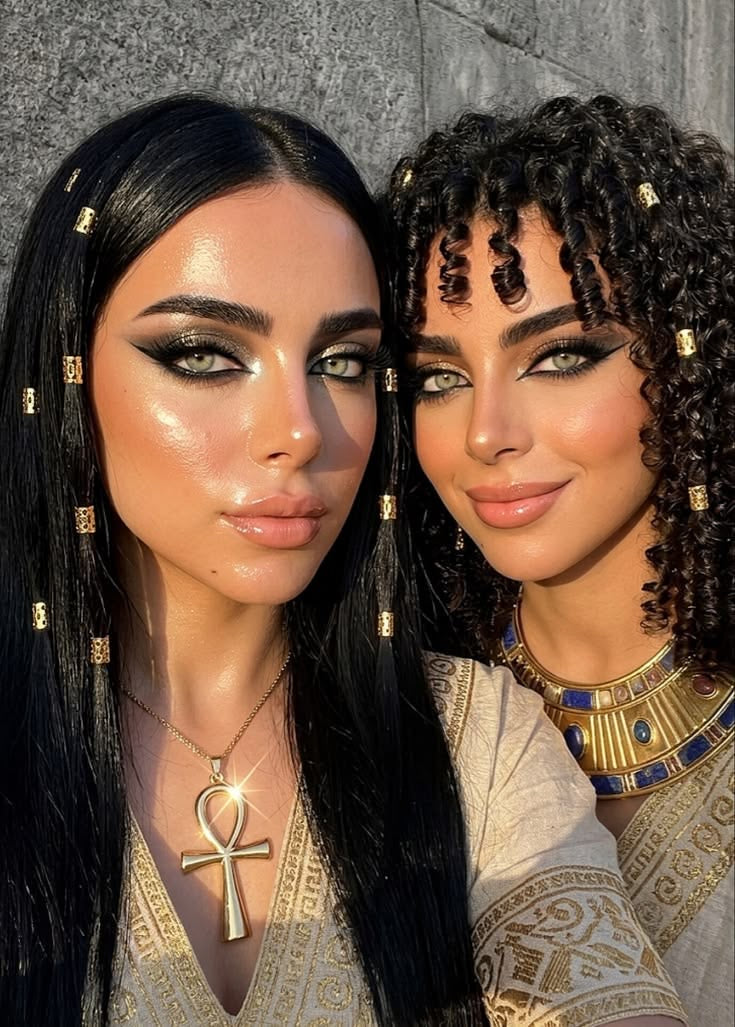 Disfraz Diosa griega/cleopatra (Incluye muñequeras y accesorios)