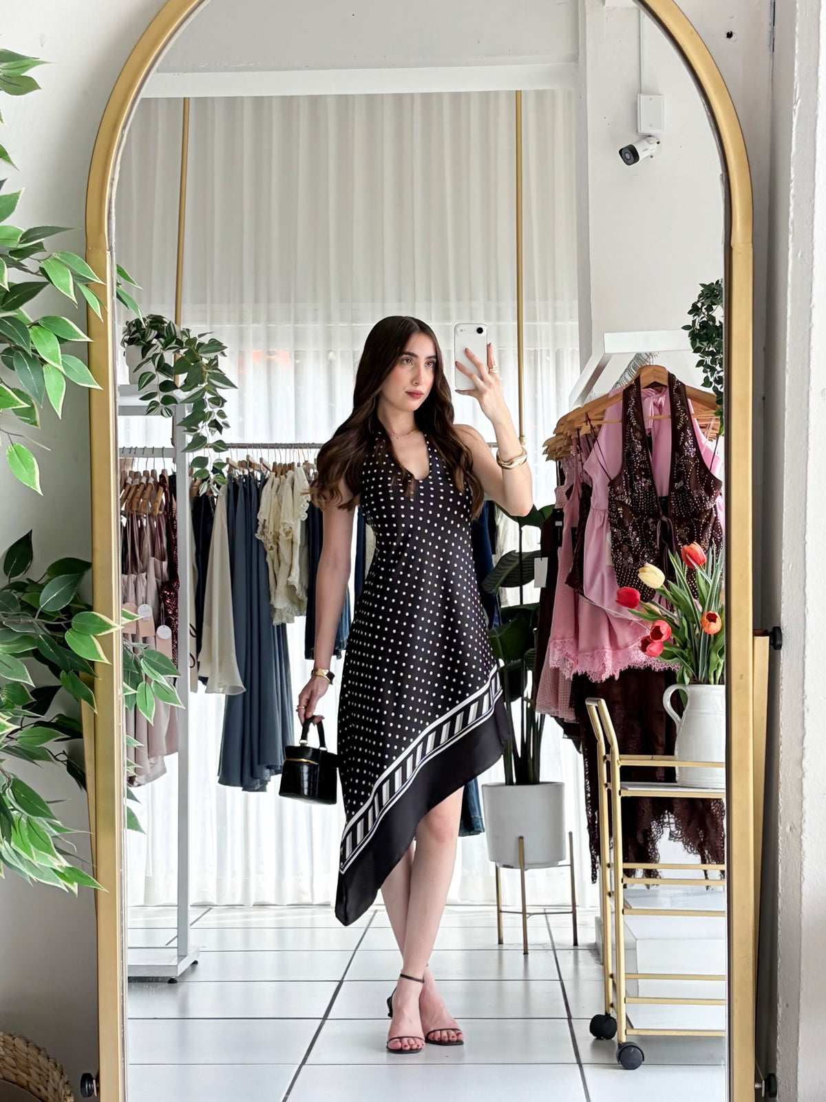 Vestido puntos asimétricos