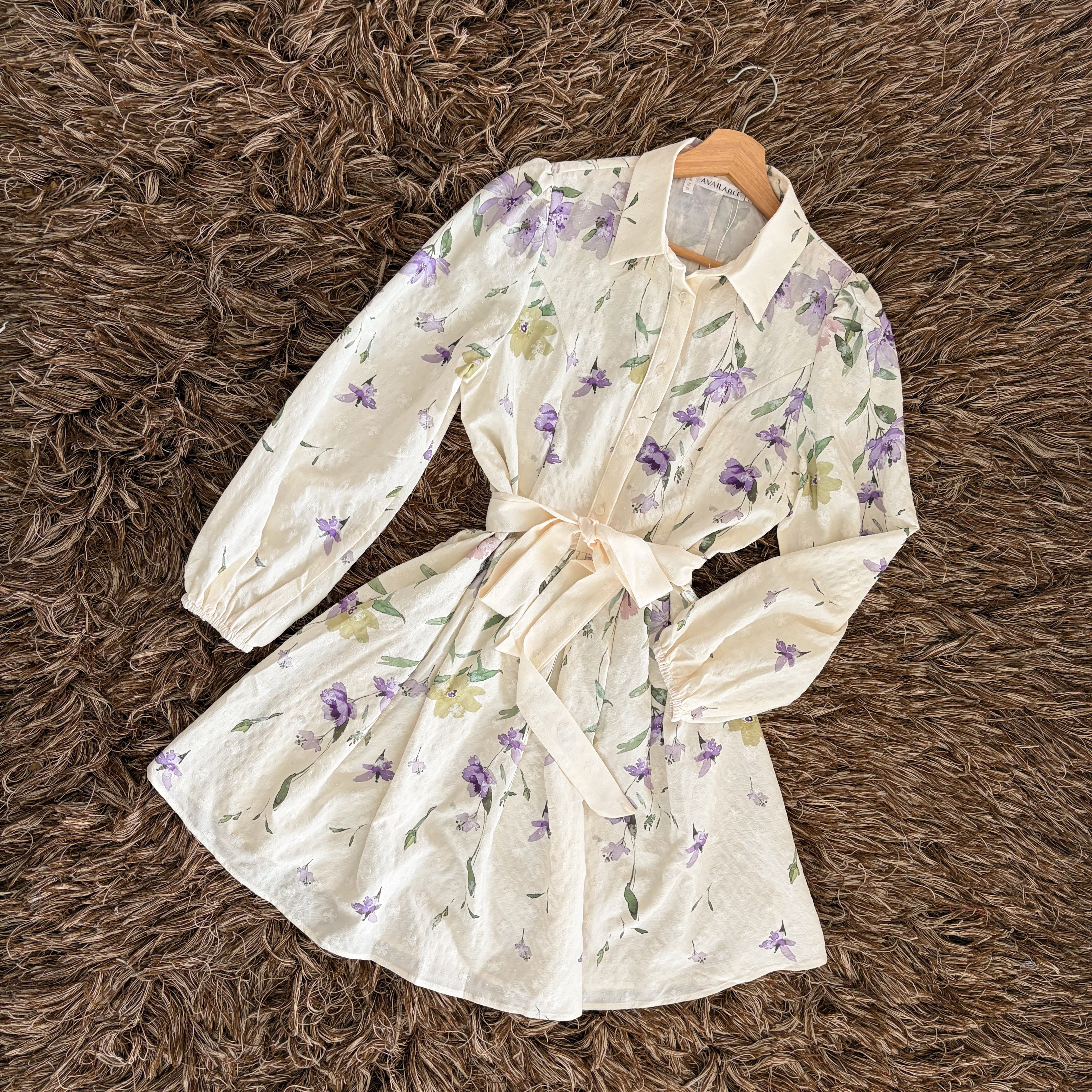 Vestido camisero flores