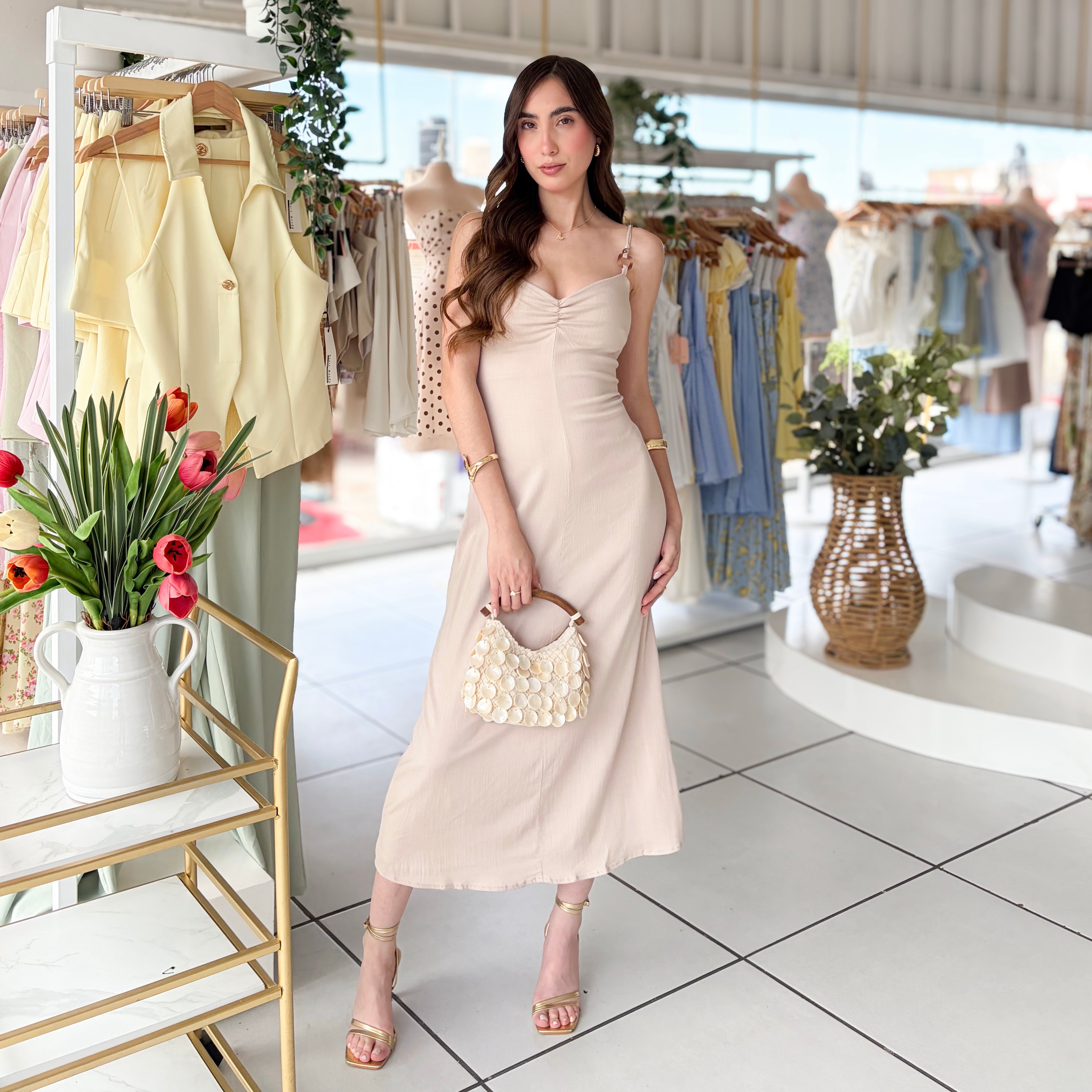 Vestido tirantes hebilla