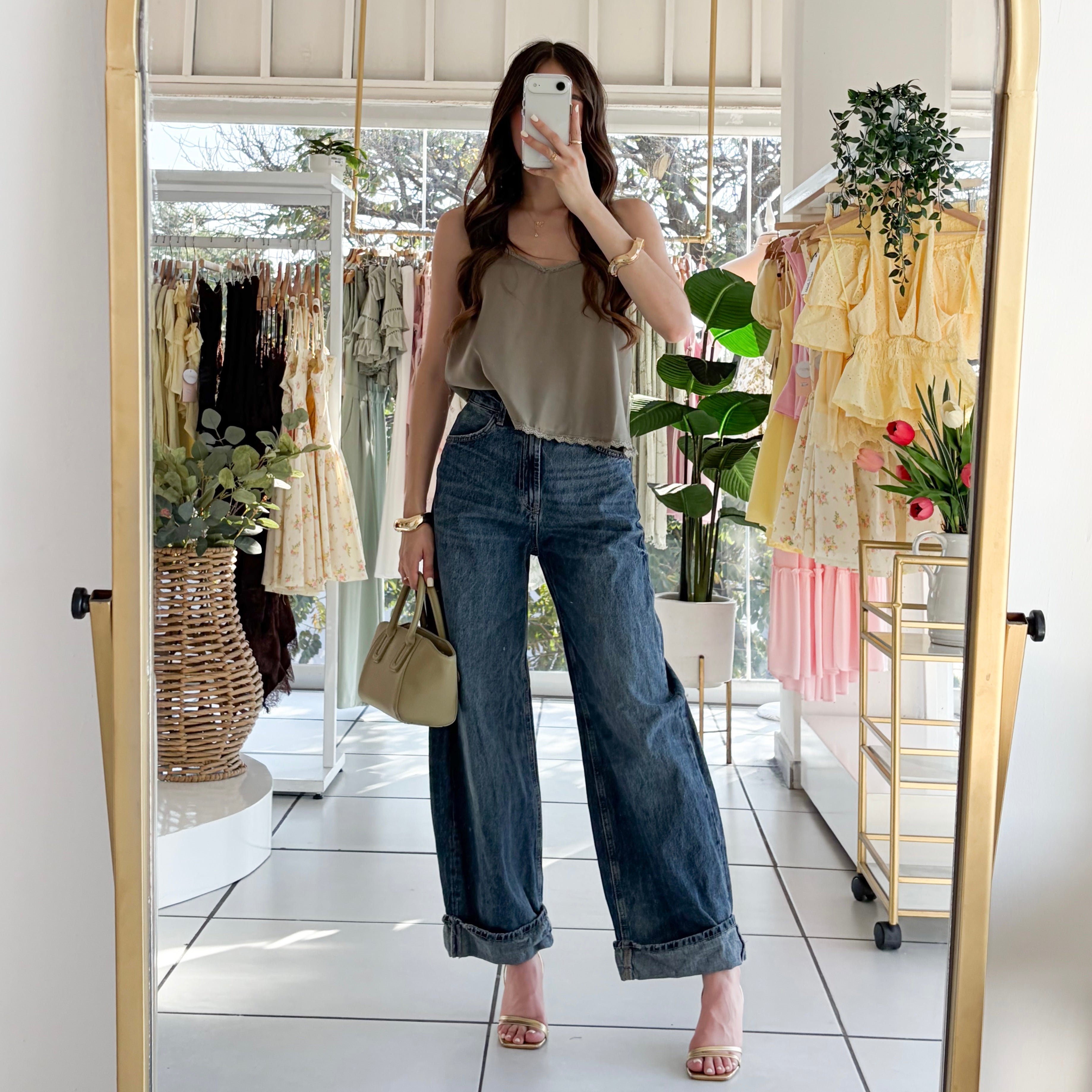 Blusa tirantes encaje