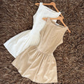 Vestido resaque botones lino