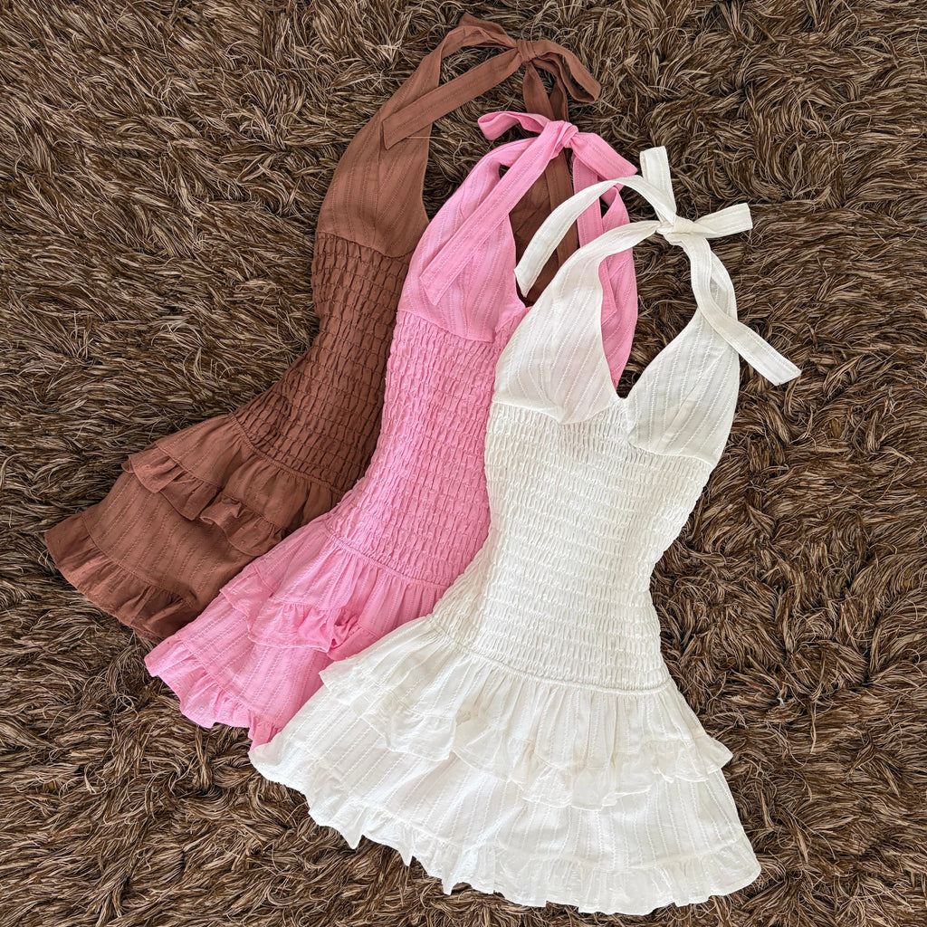 Vestido halter Olanes