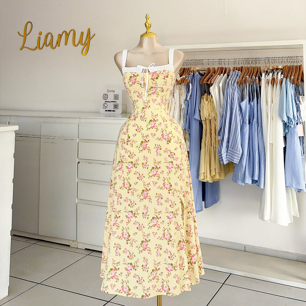 Vestido largo floreado