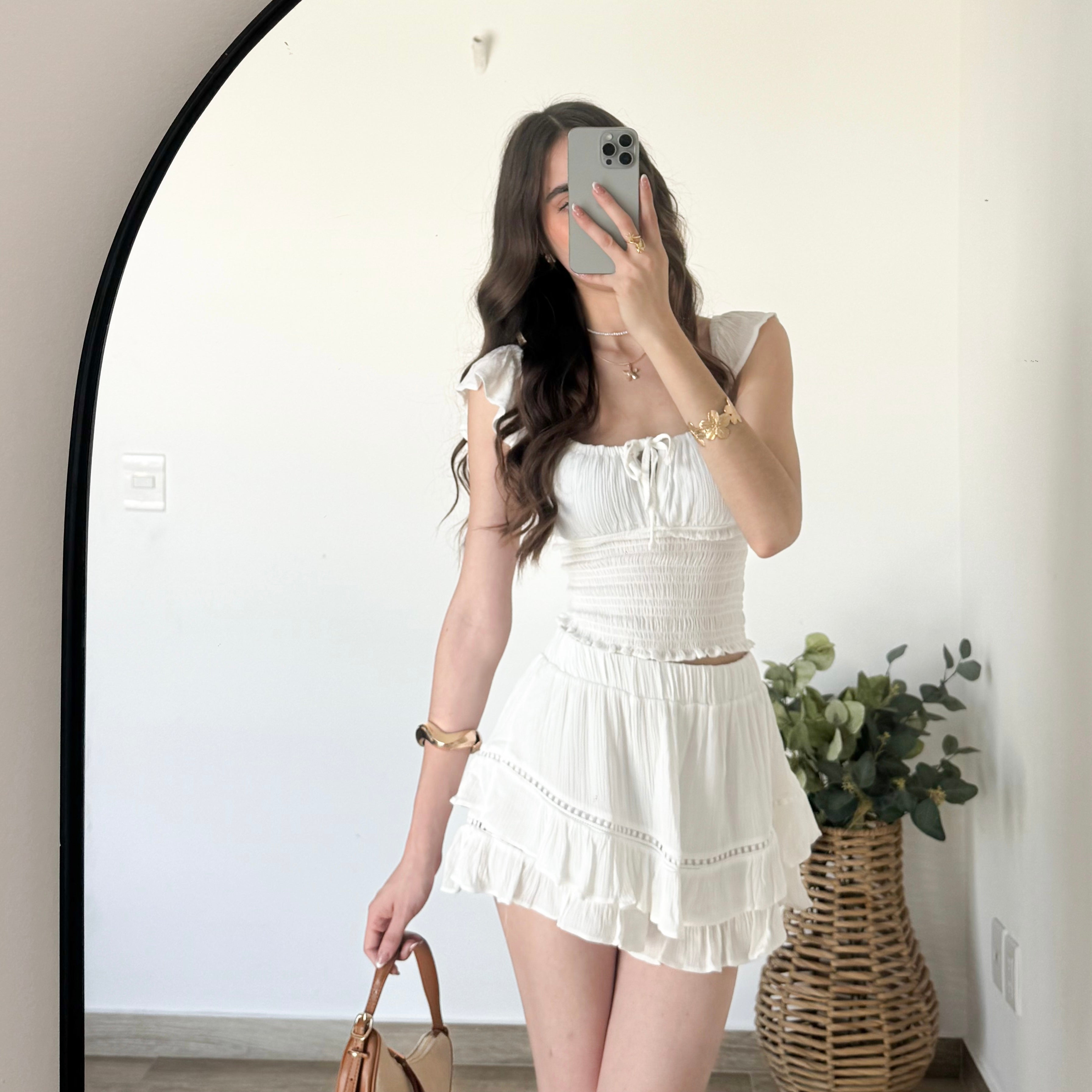 Set blusa y falda olanes