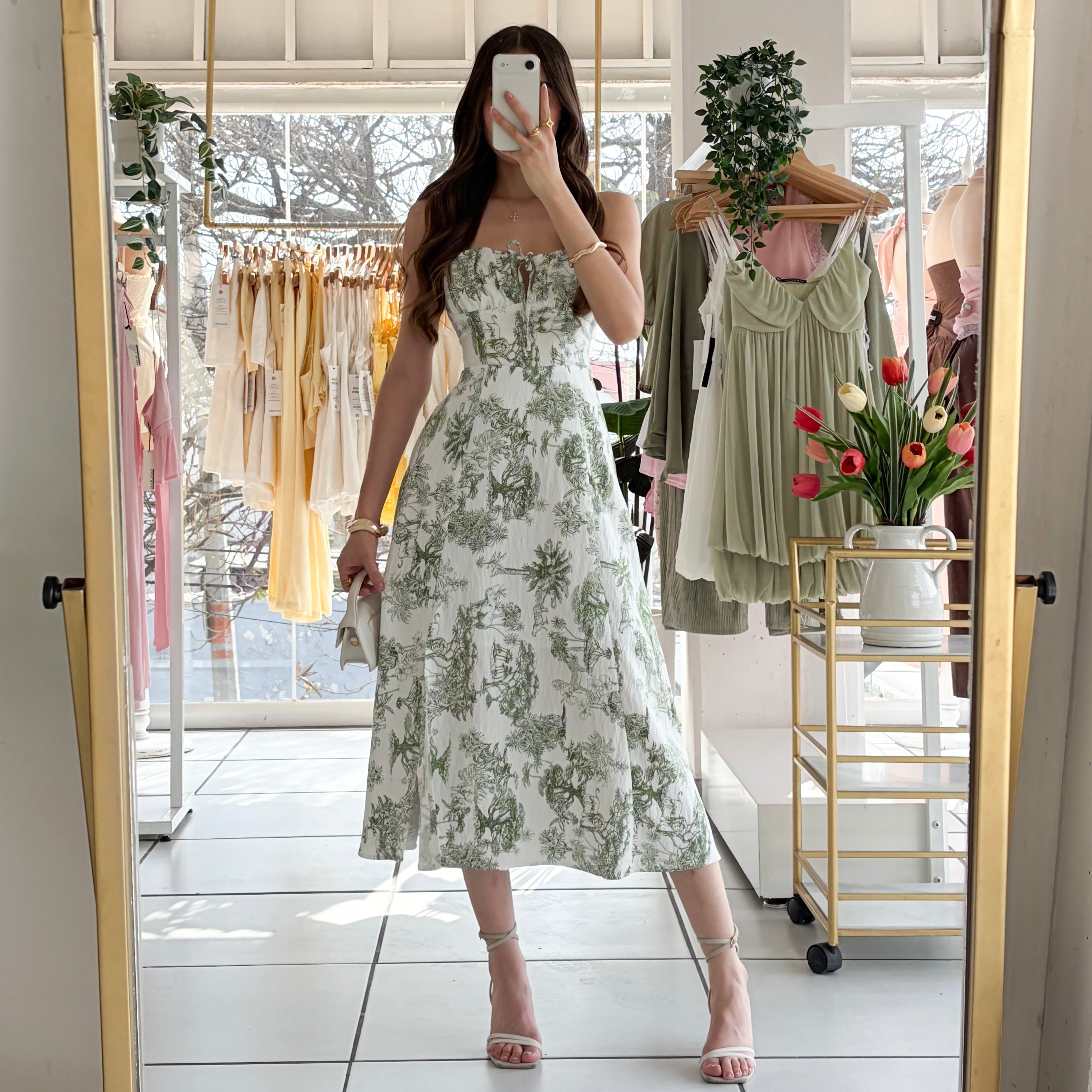 Vestido estampado selva