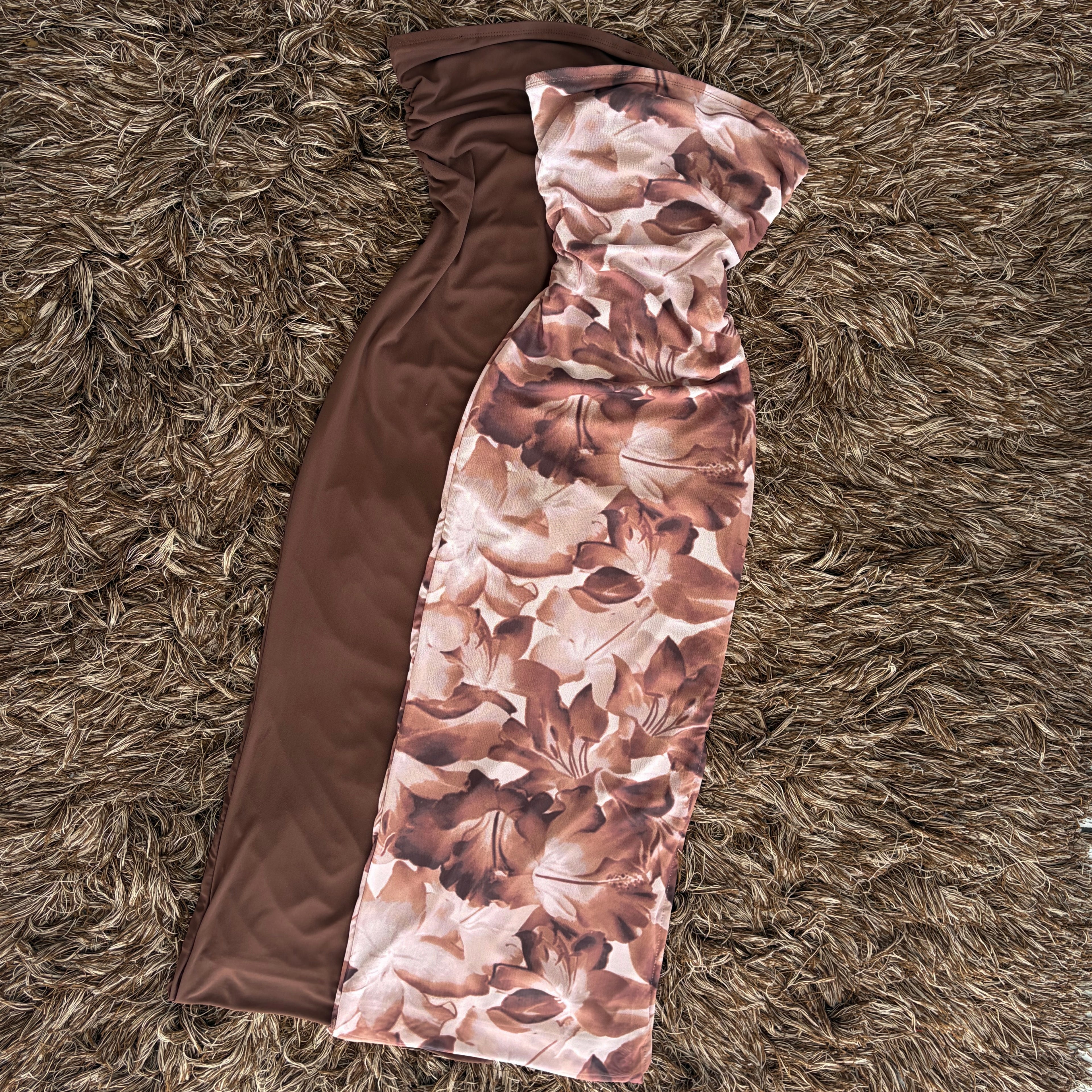 Vestido mesh straple