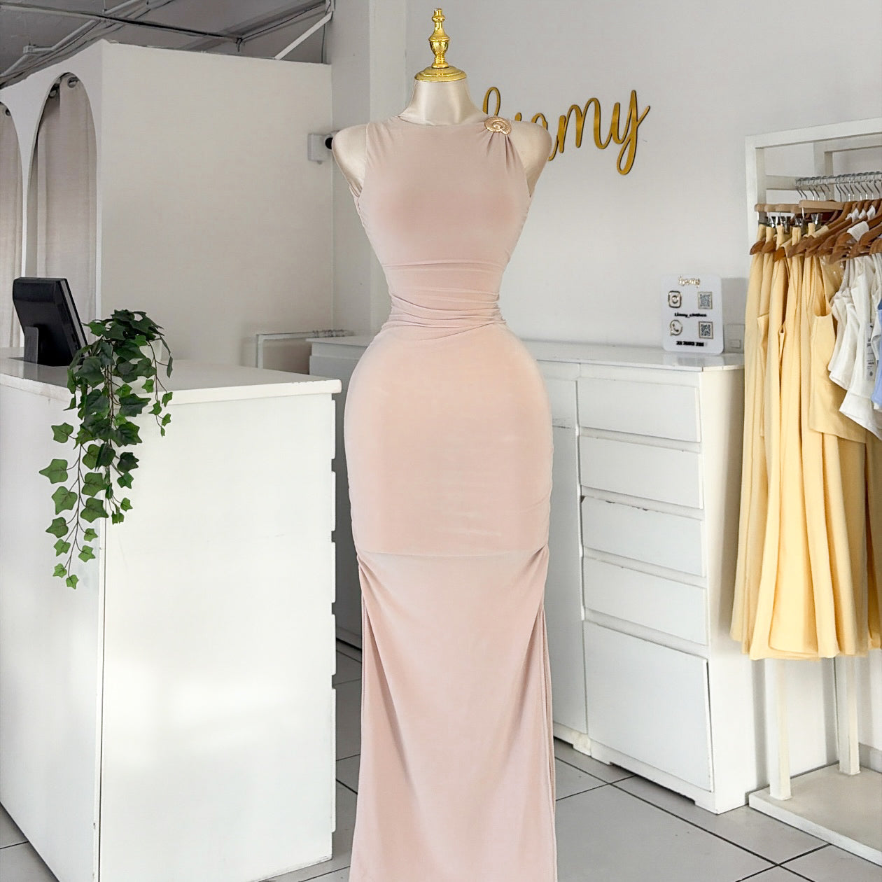 Vestido caracol corrugado