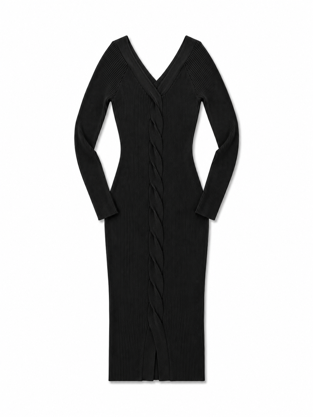 Vestido cuello V canel