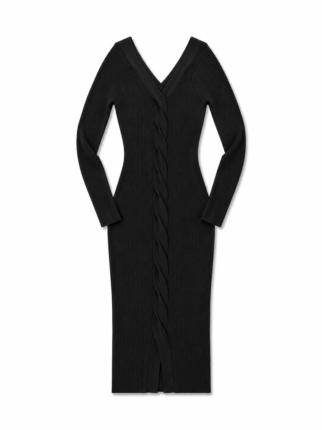 Vestido cuello V canel