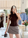 Blusa botones lino