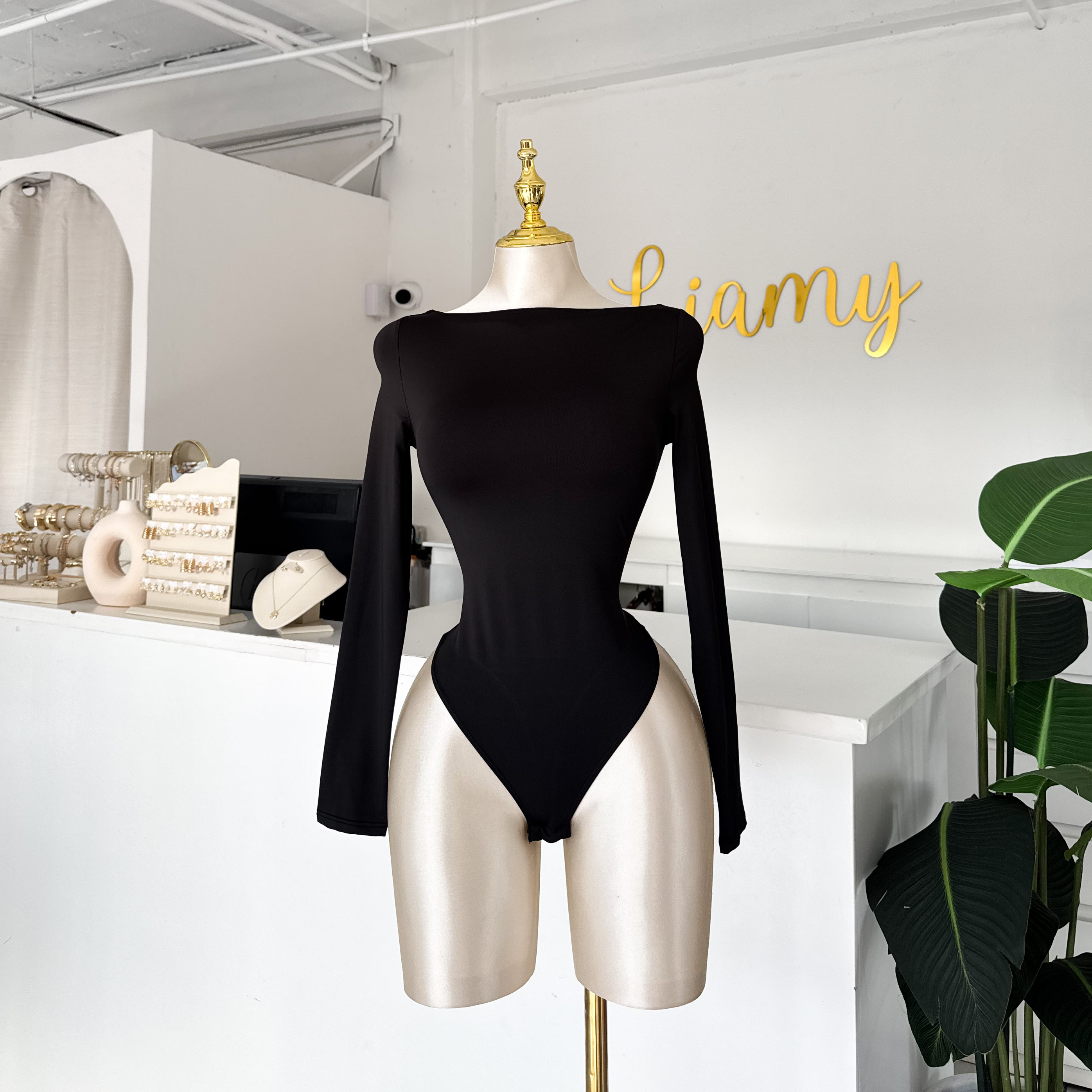 Pantiblusa clavículas manga larga