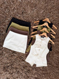 Set falda botones plata