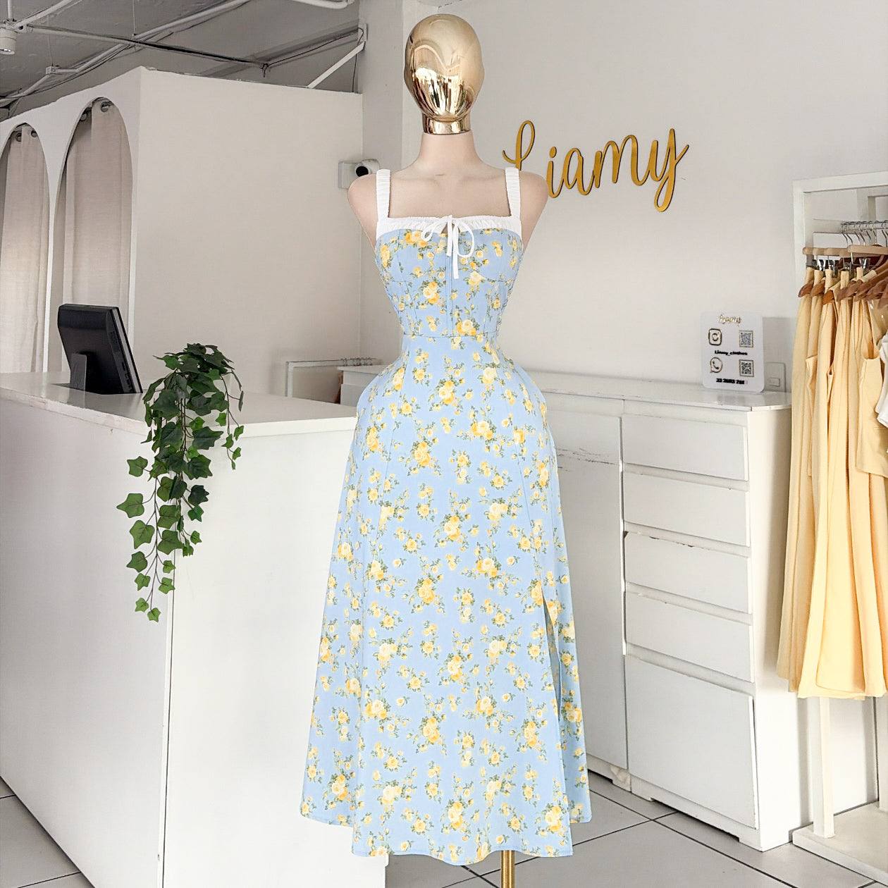 Vestido largo floreado