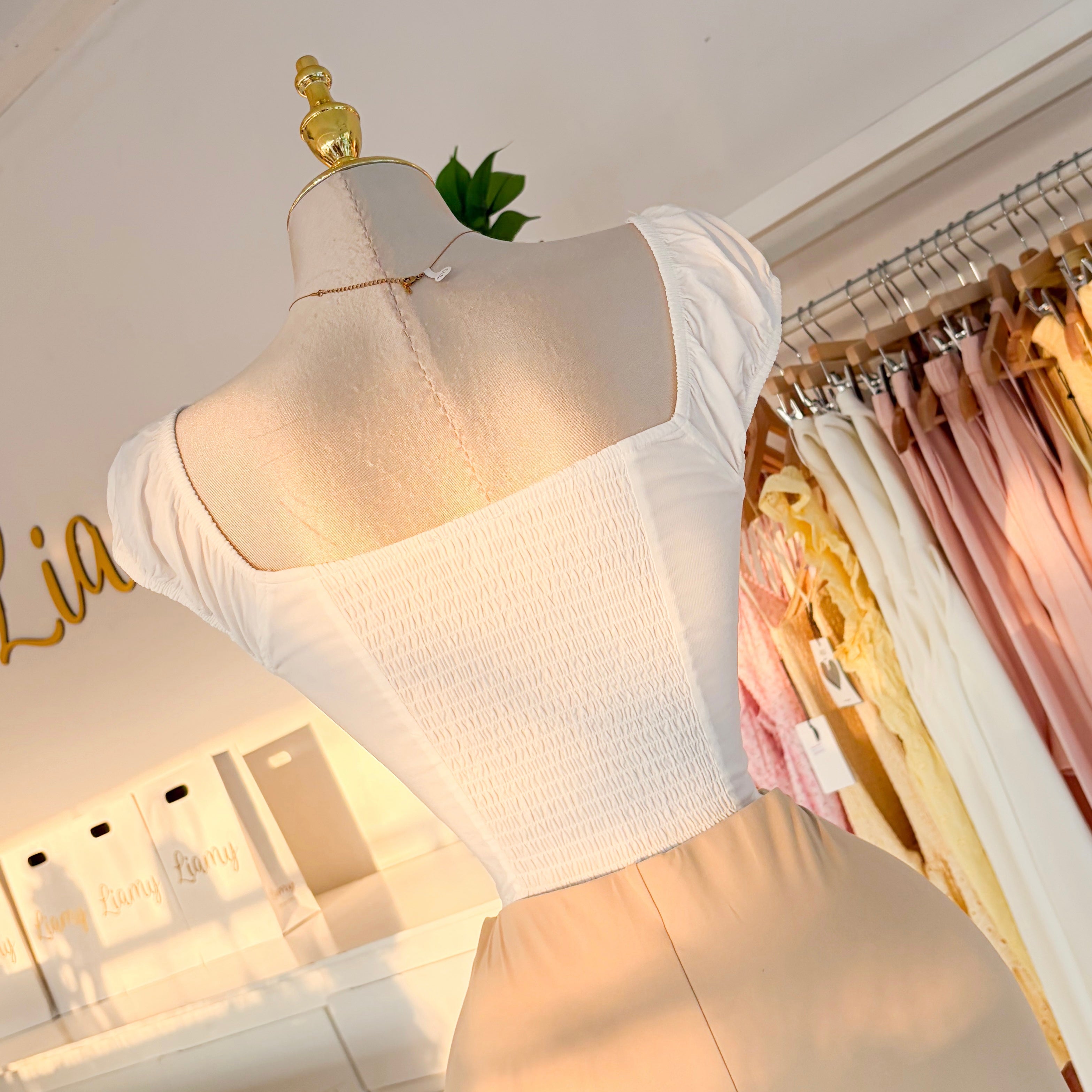 Blusa listón encaje