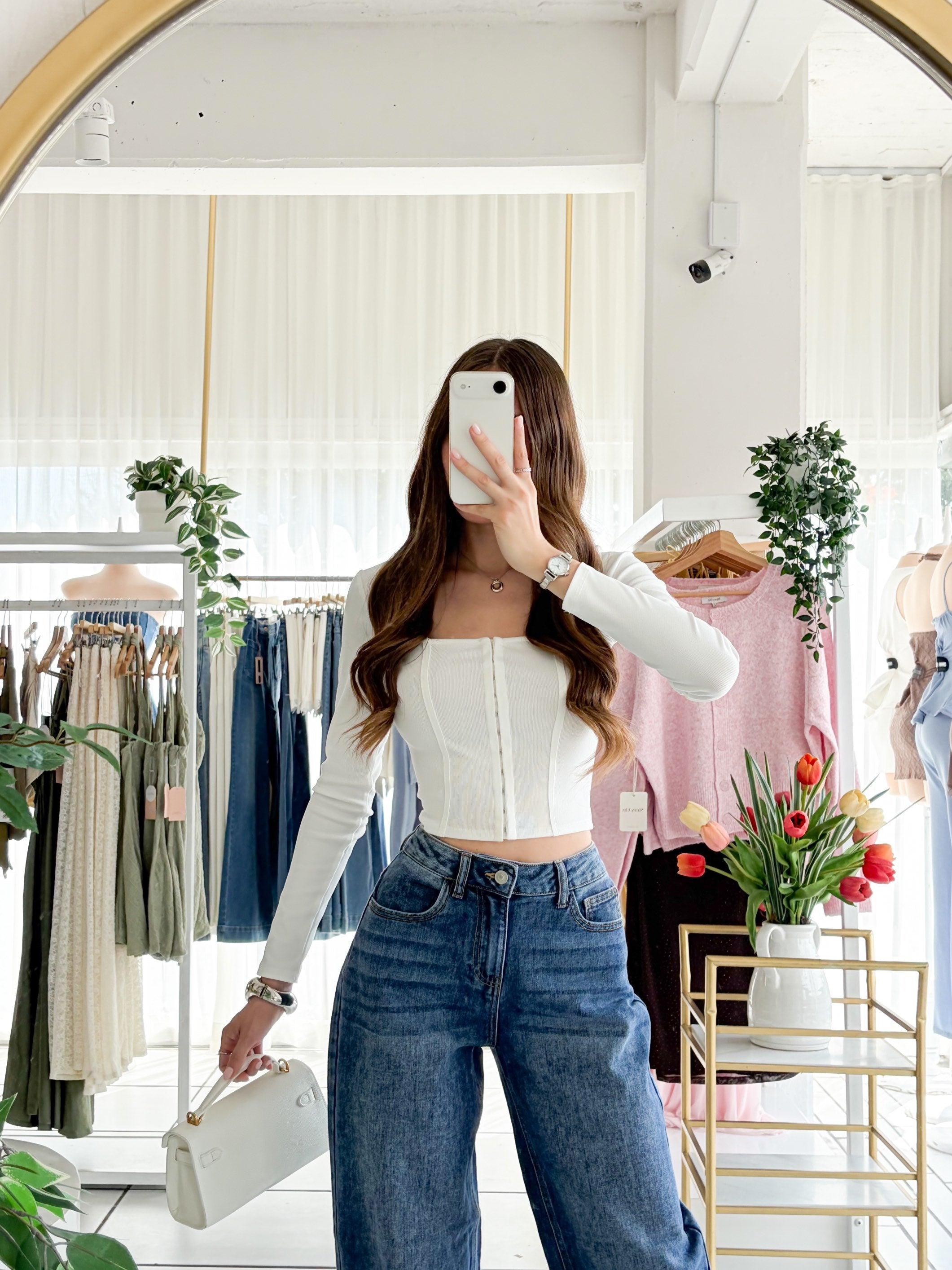 Blusa tipo corsé