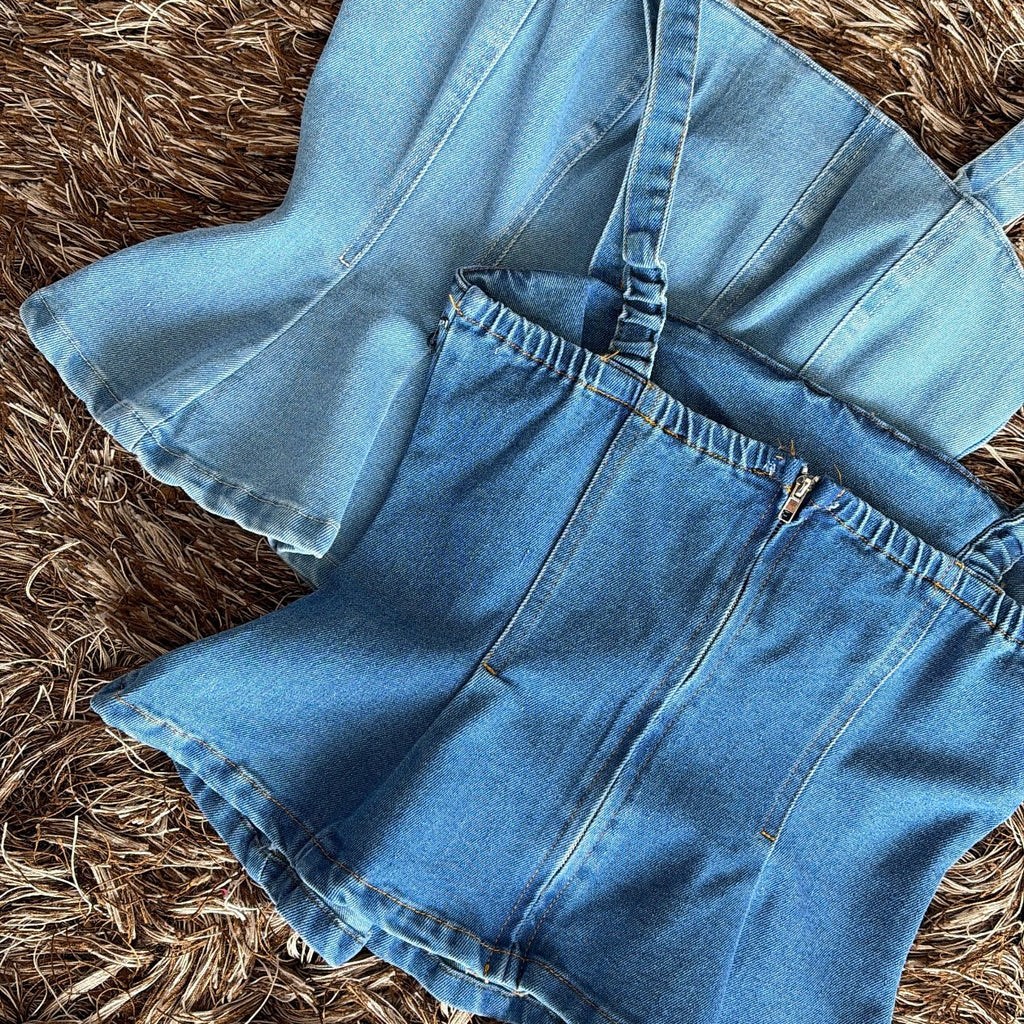 Blusa mezclilla tirantes