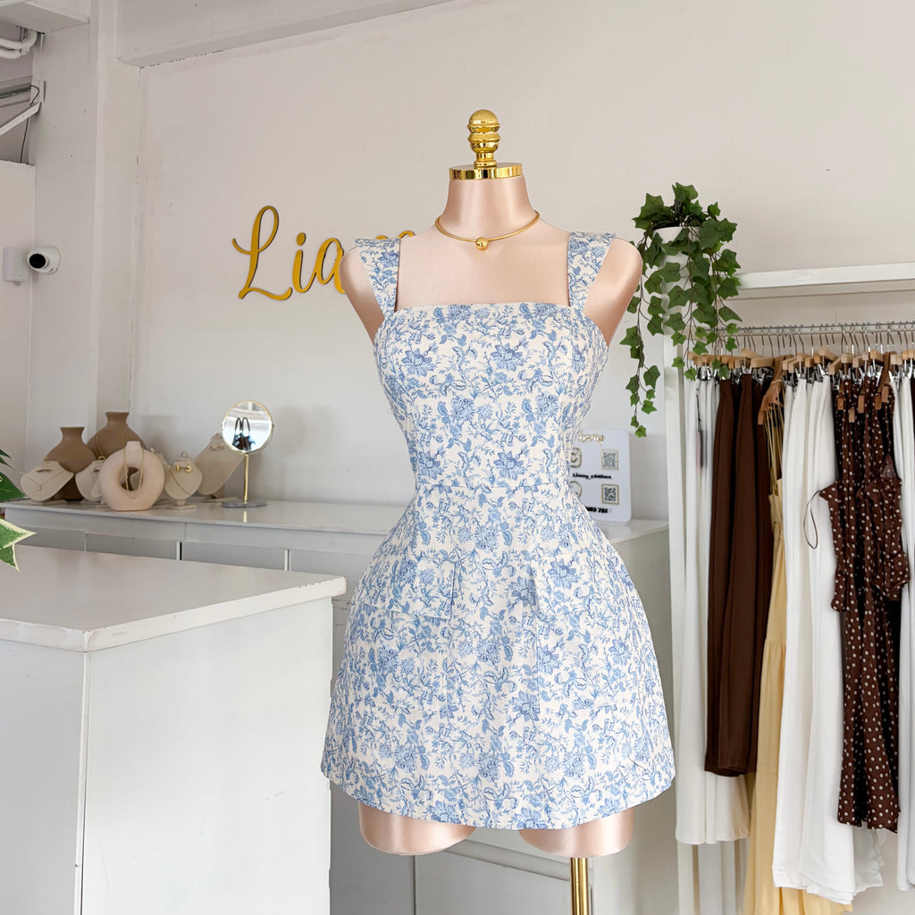 Vestido corto estampado