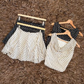 Set rayado falda