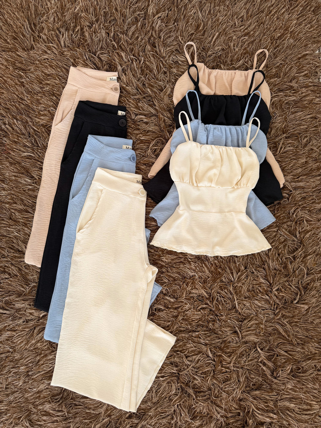 Set blusa vuelo pantalon