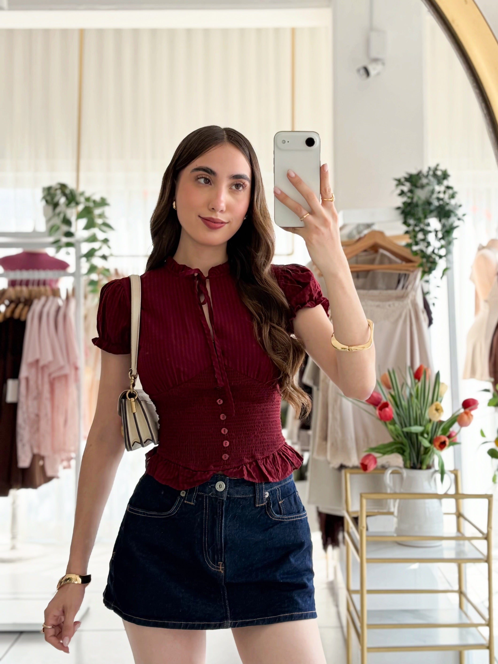 Blusa elástico cintura
