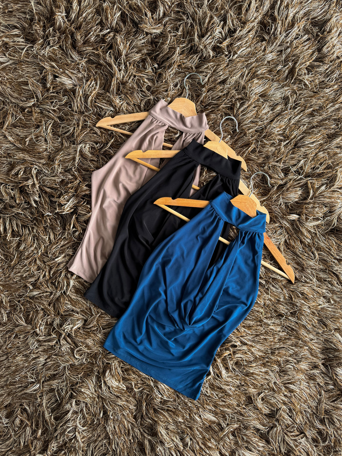 Blusa Halter pecho holgado