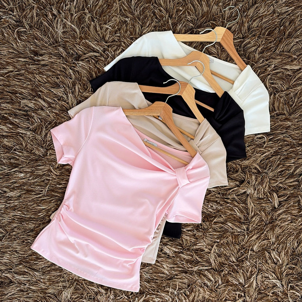 Blusa básica agarre hombro