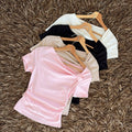 Blusa básica agarre hombro