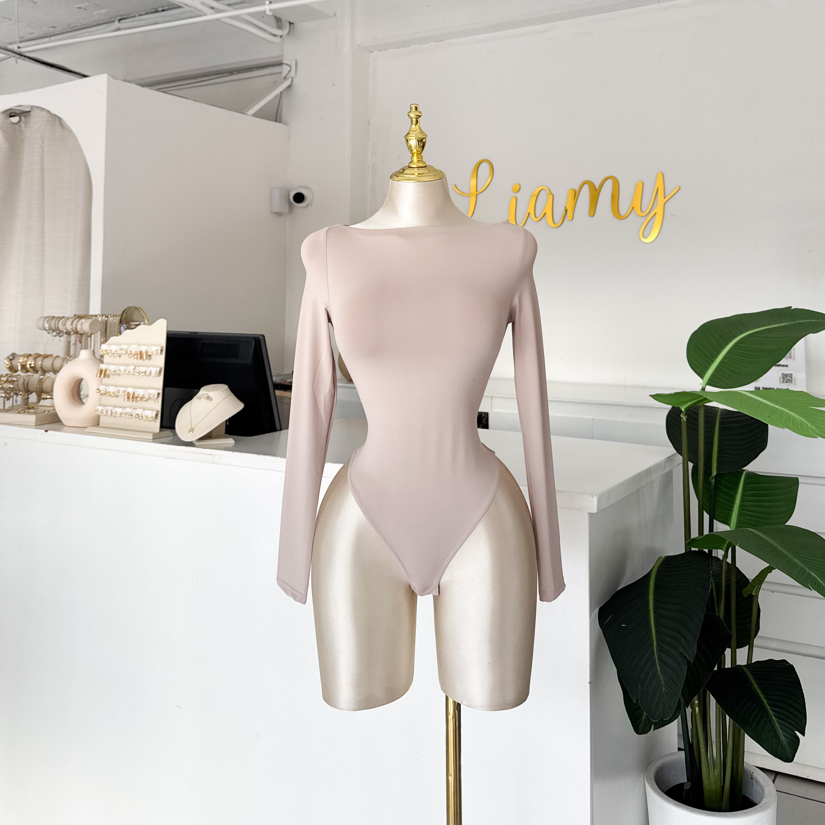 Pantiblusa clavículas manga larga