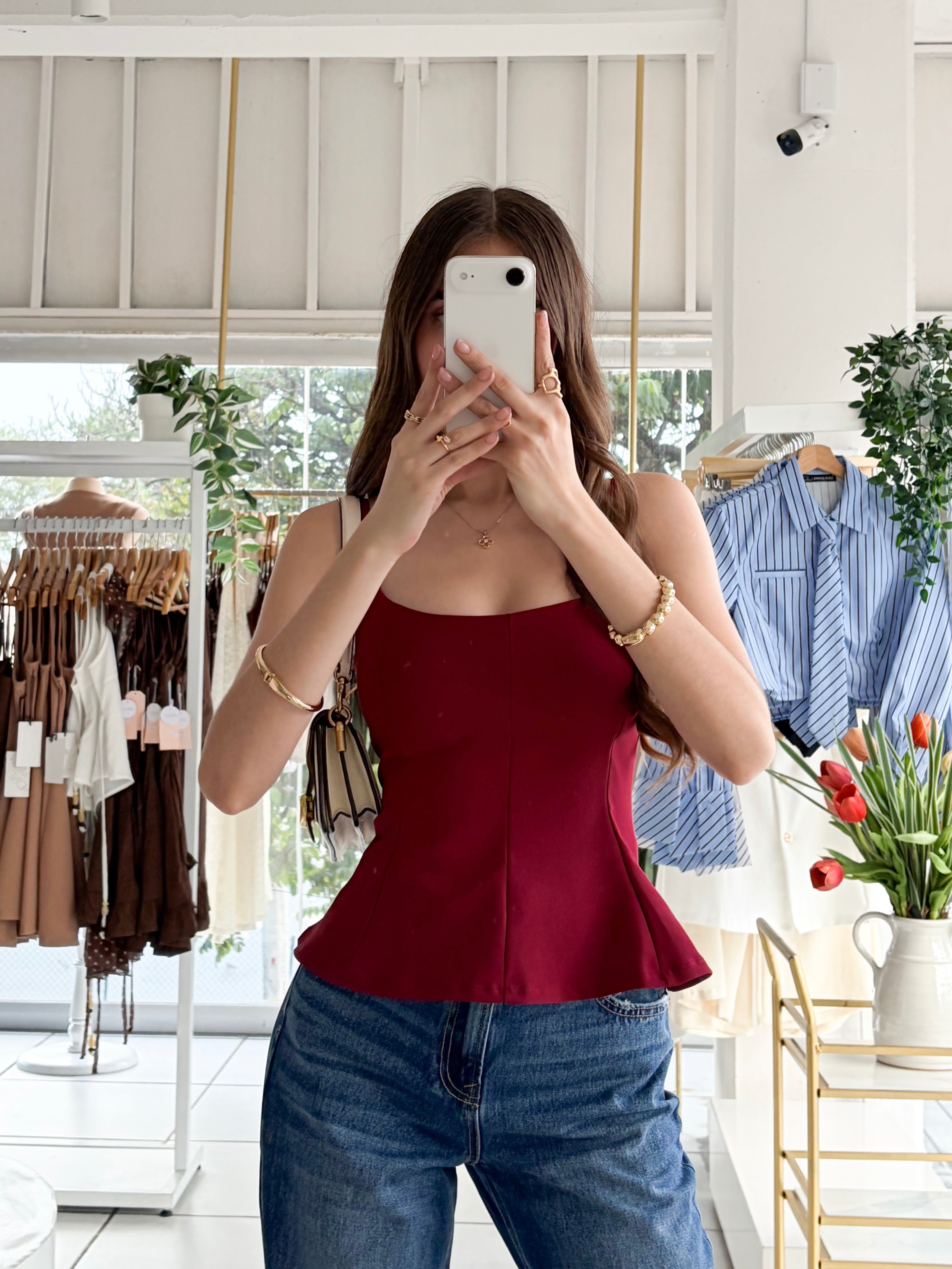 Blusa tirantes vuelo