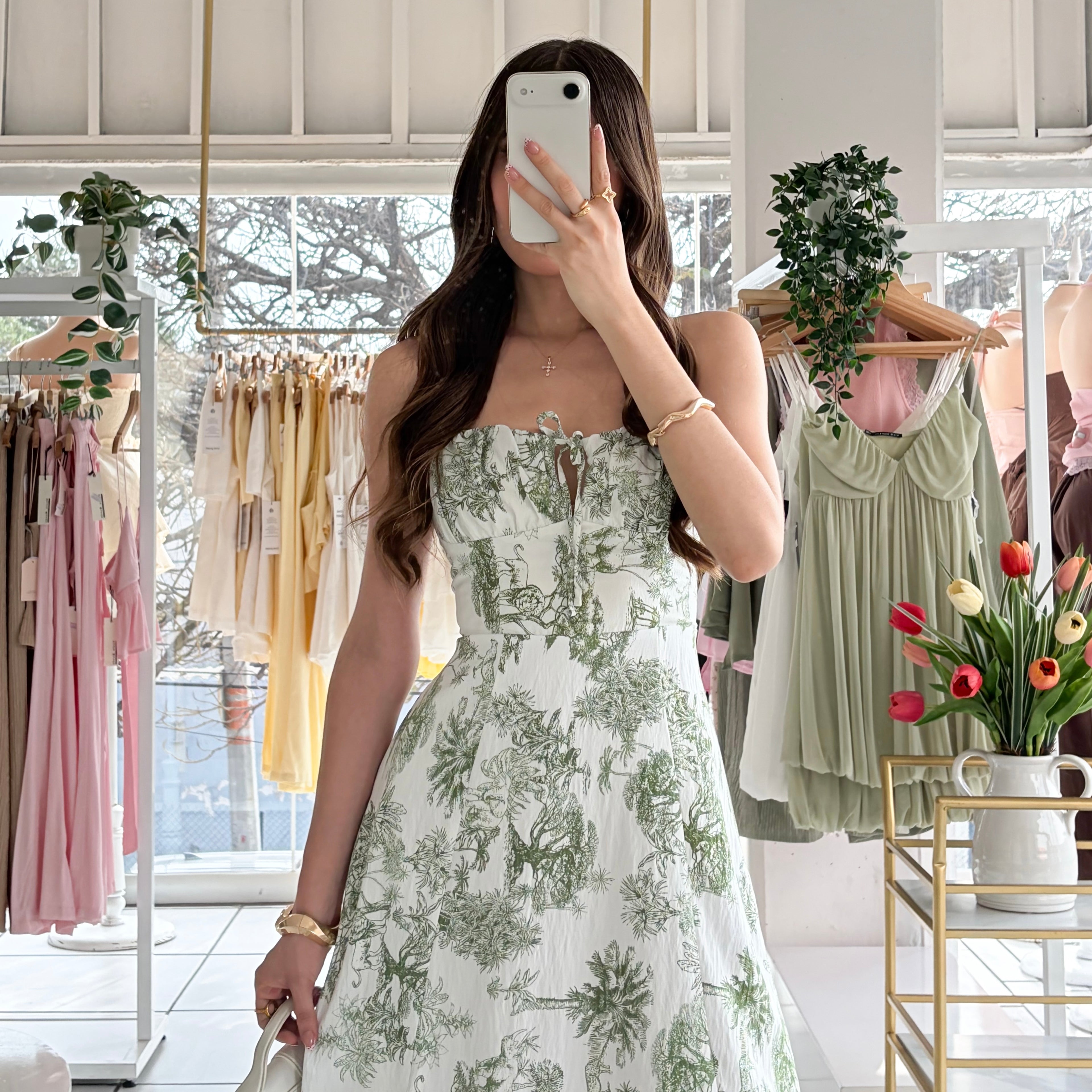 Vestido estampado selva