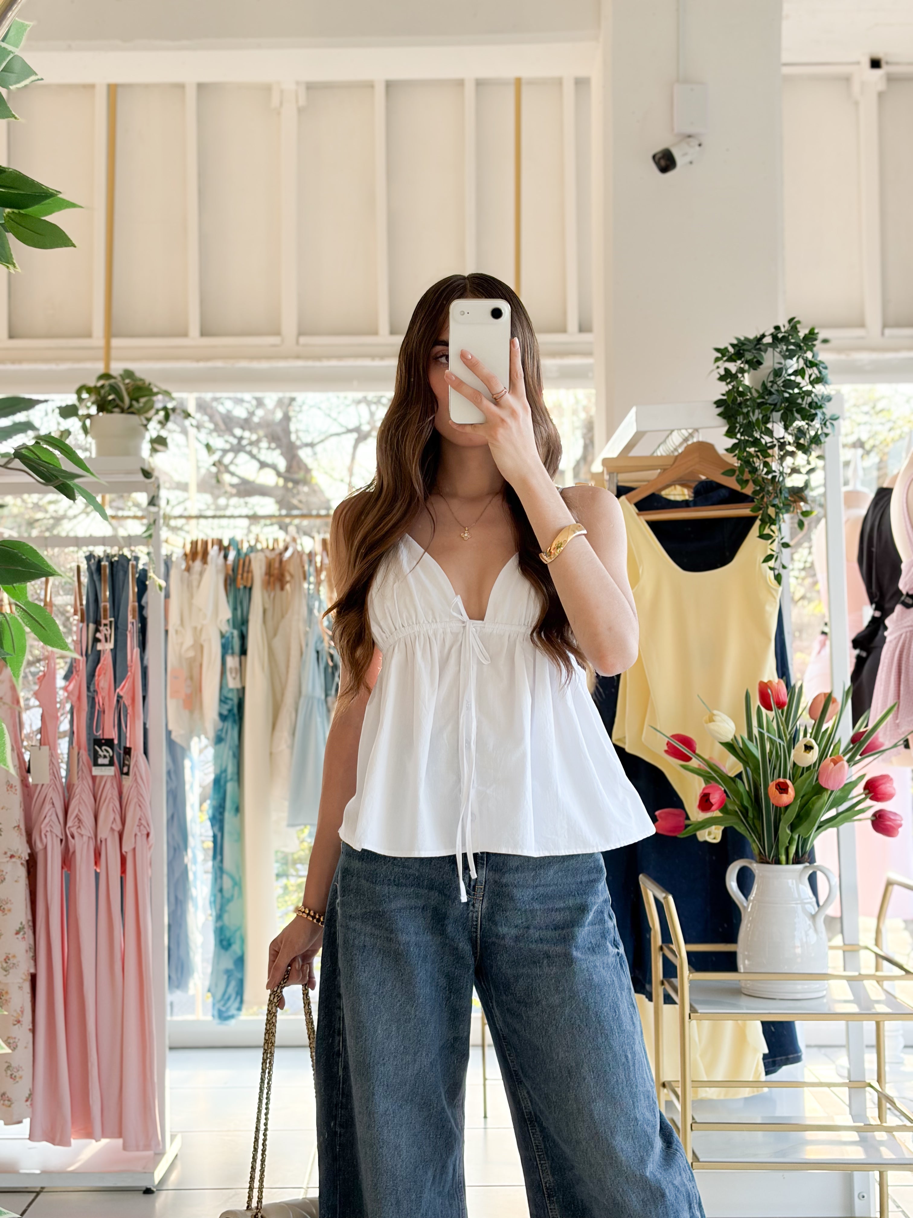 Blusa pecho ajustable