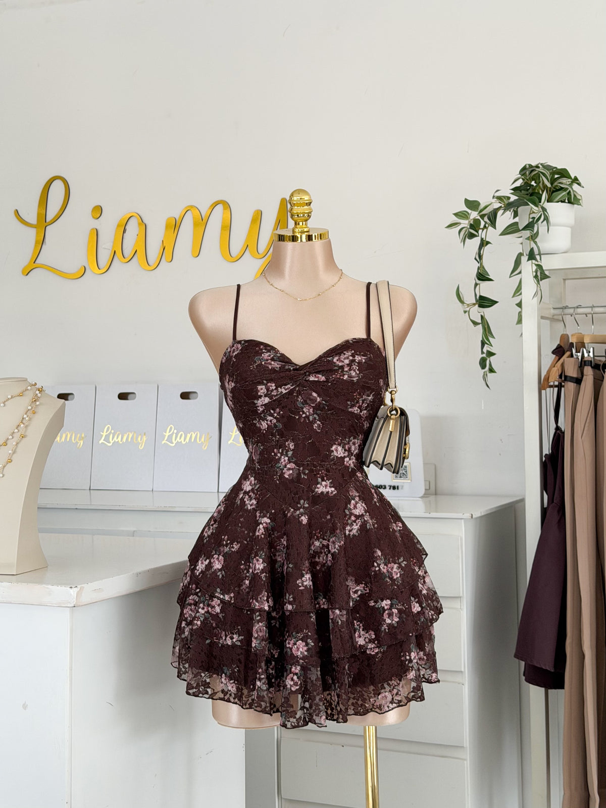 Vestido flores olanes