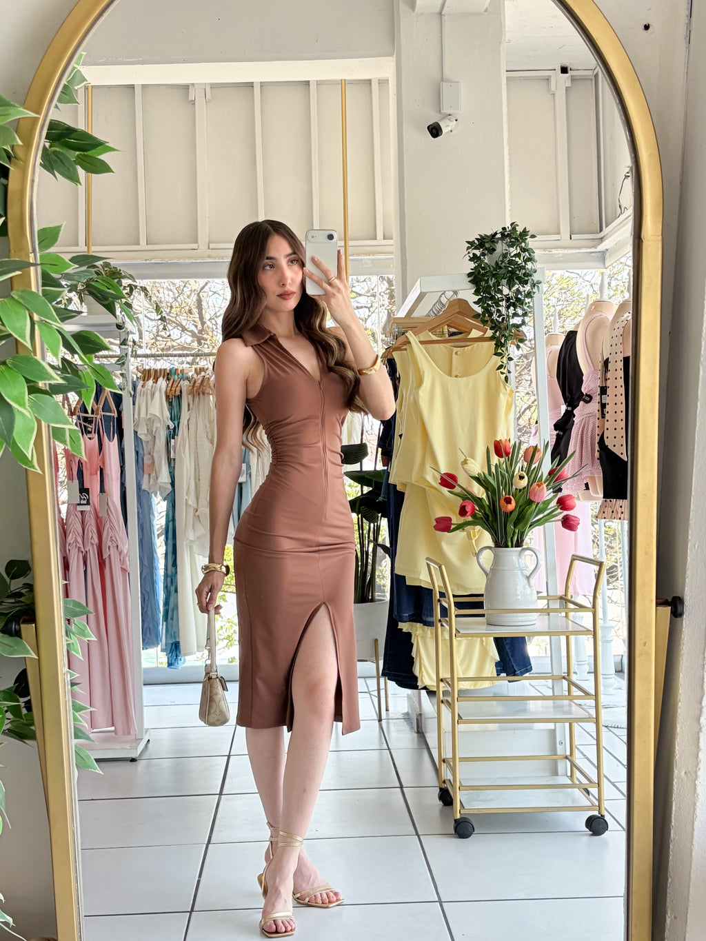 Vestido cuellito Cierre