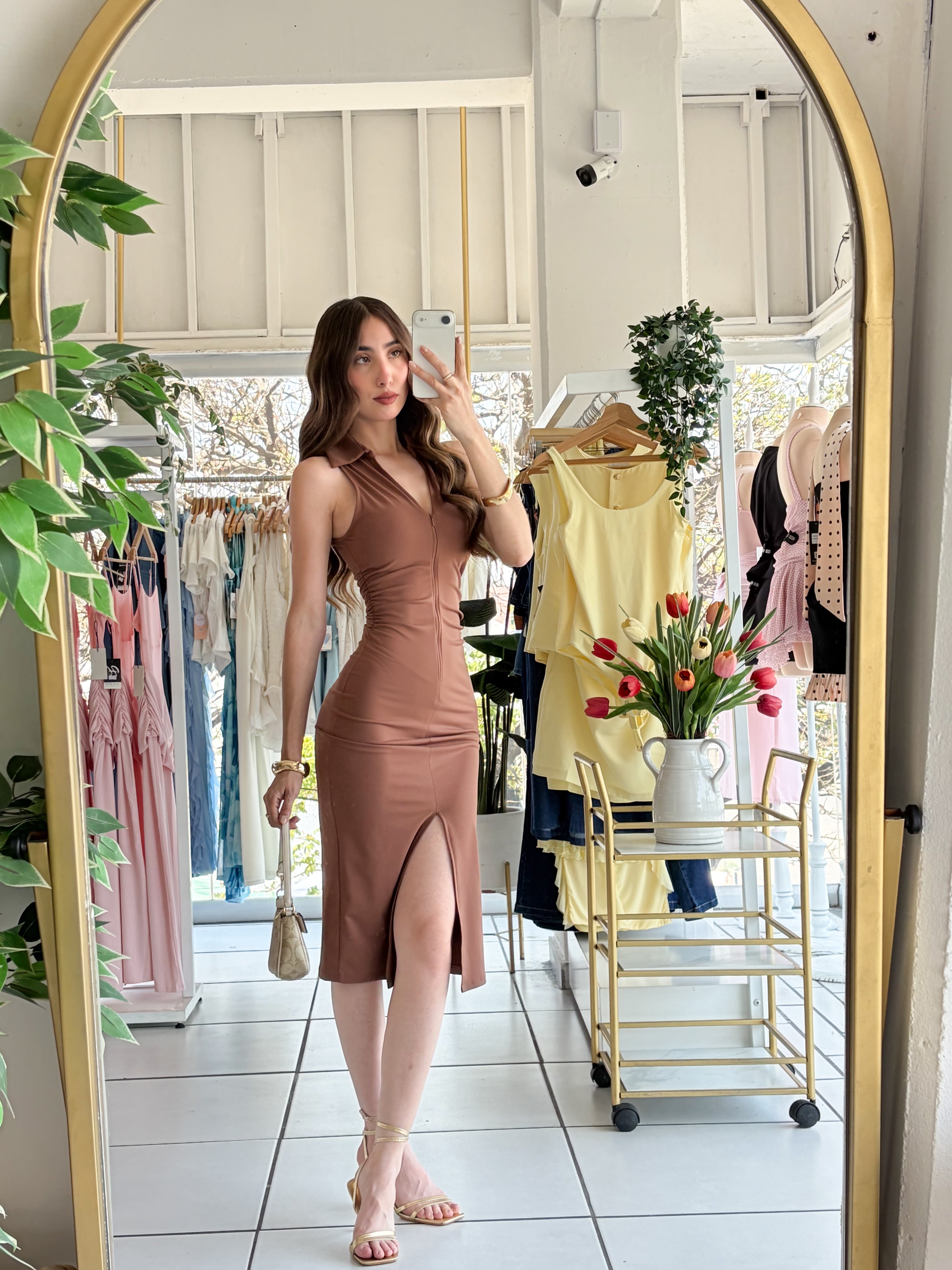 Vestido cuellito Cierre