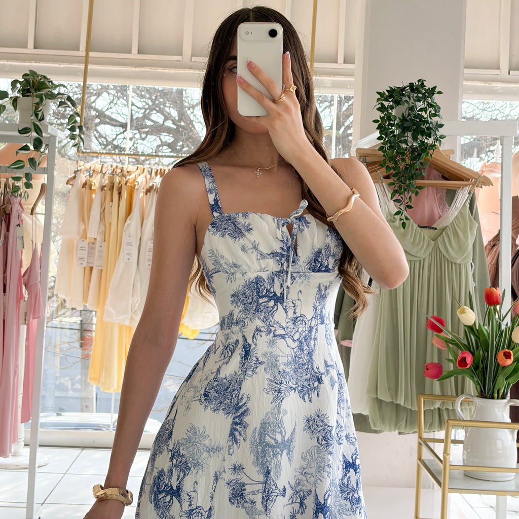 Vestido estampado selva