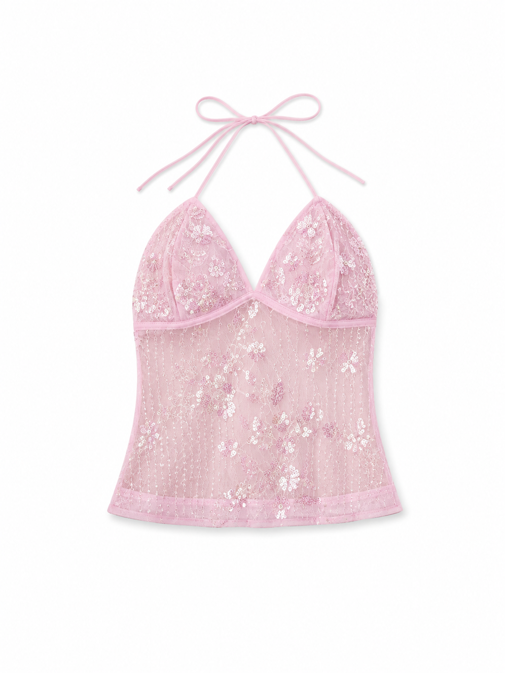 Blusa chaquiras mesh