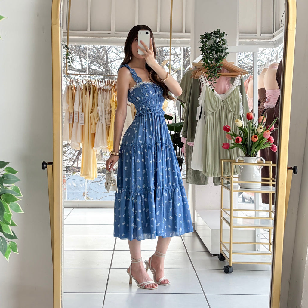 Vestido Olanes azul