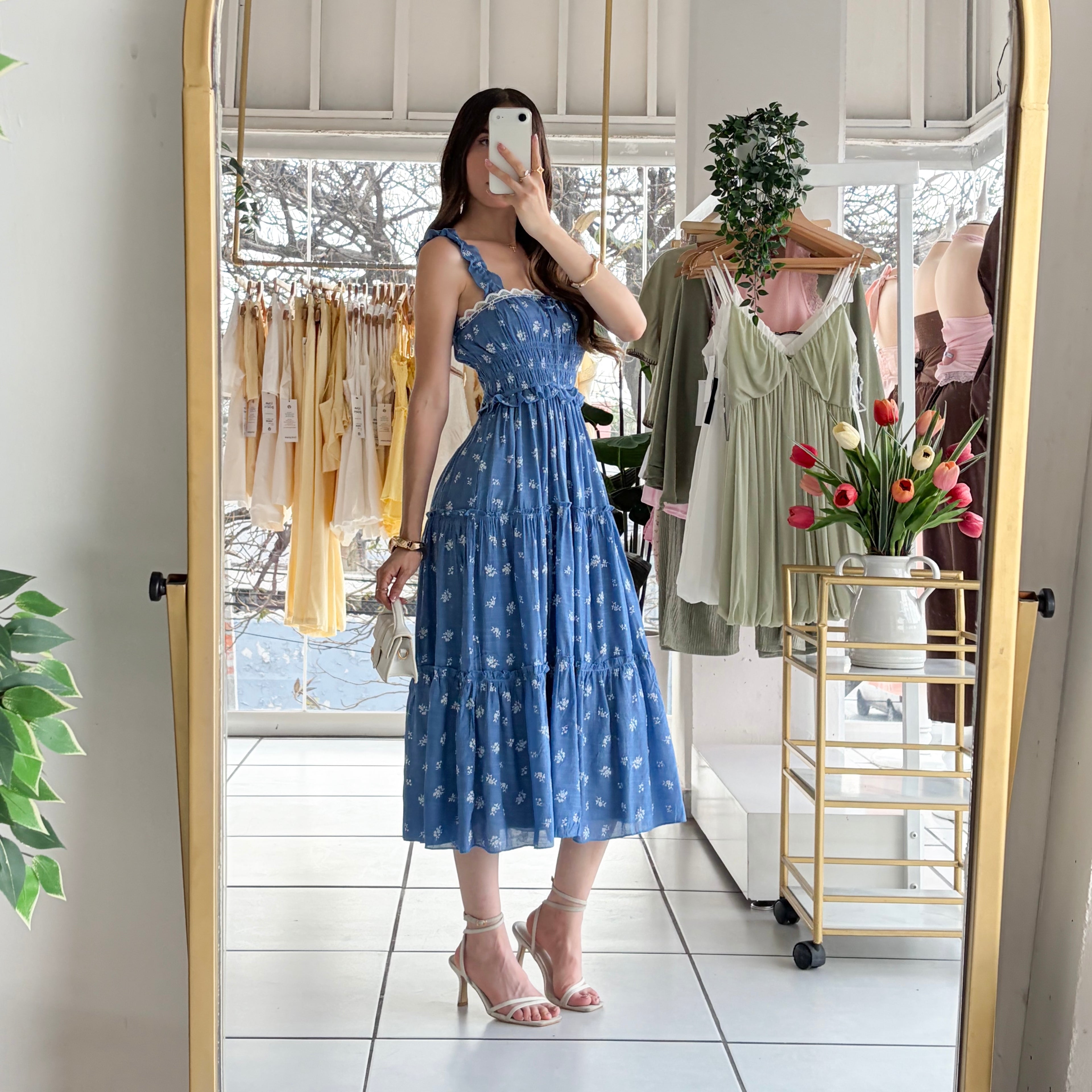 Vestido Olanes azul
