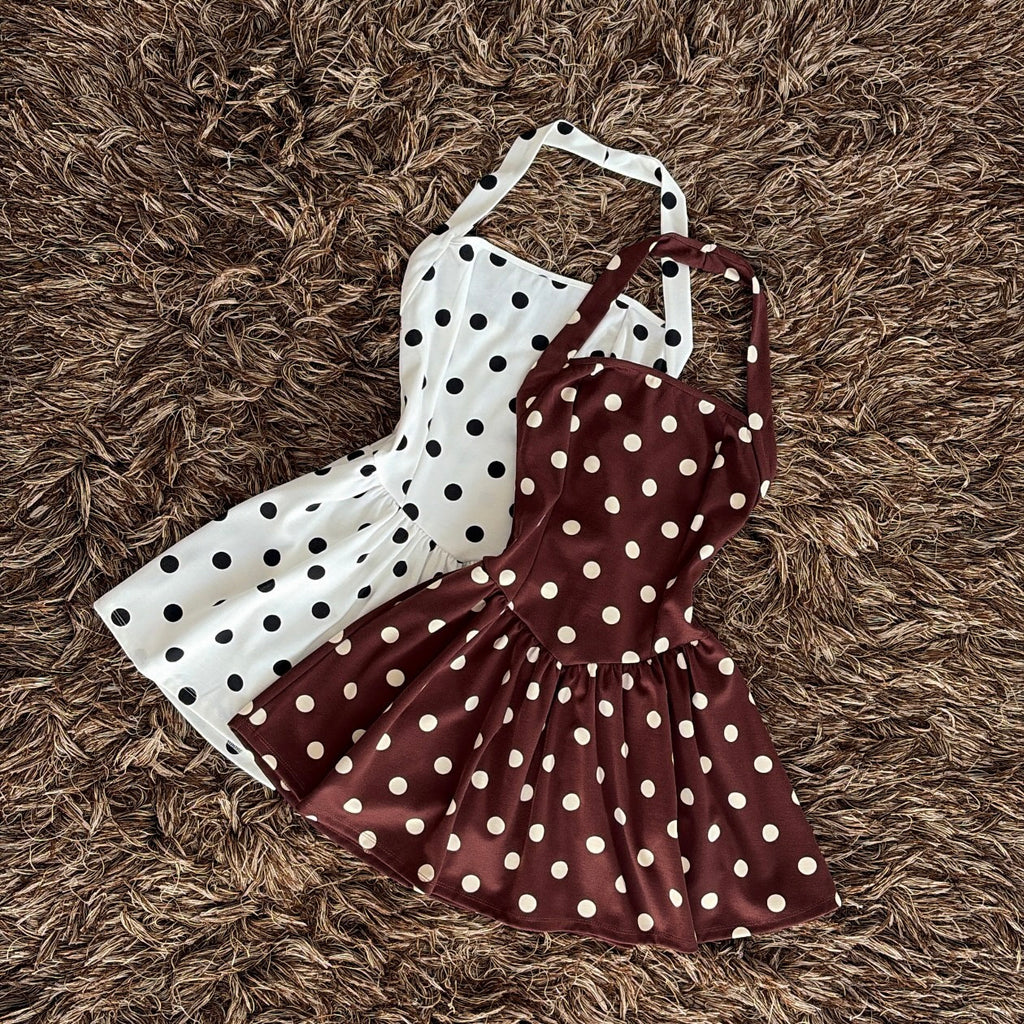 Vestido Halter puntos