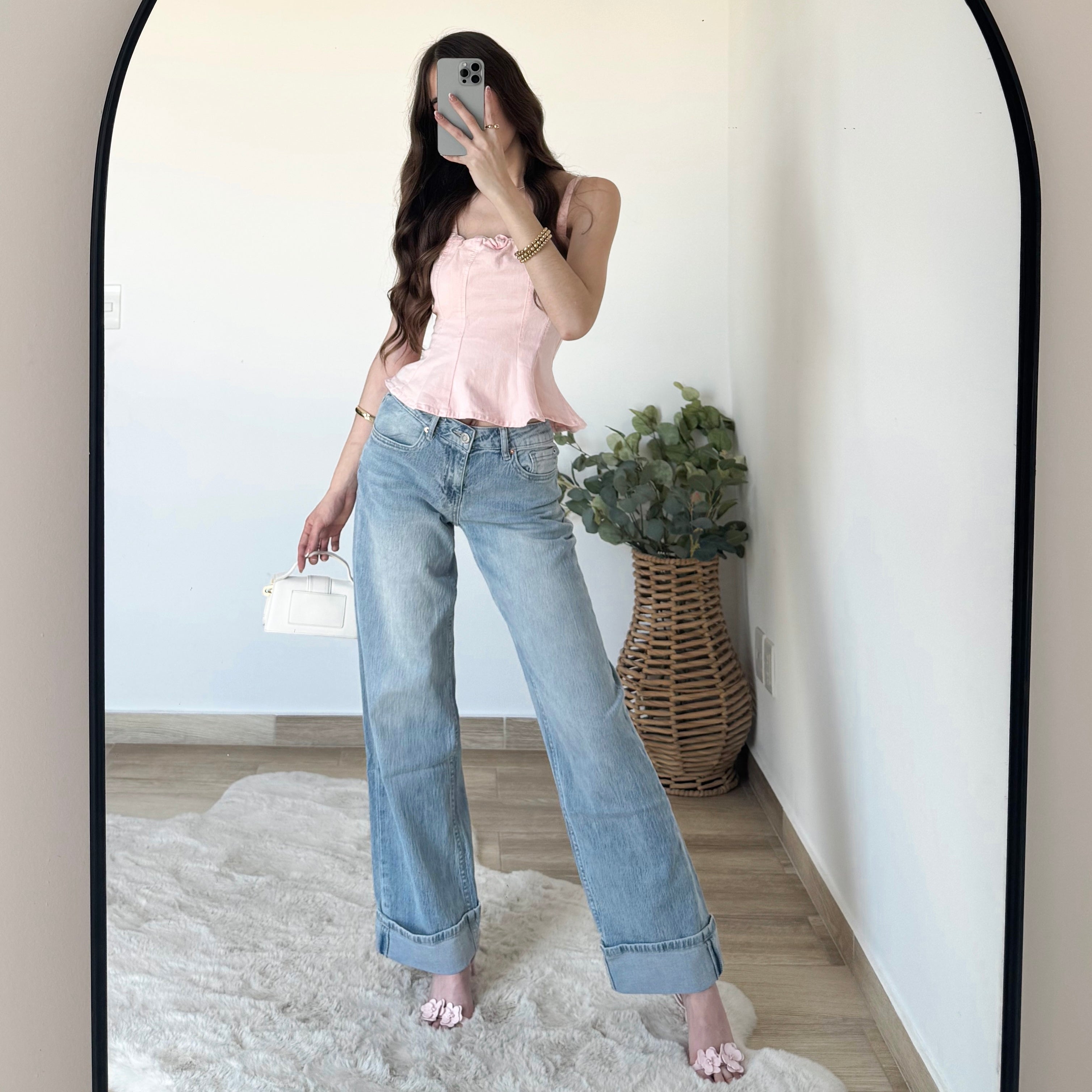 Pantalón mezclilla low rise