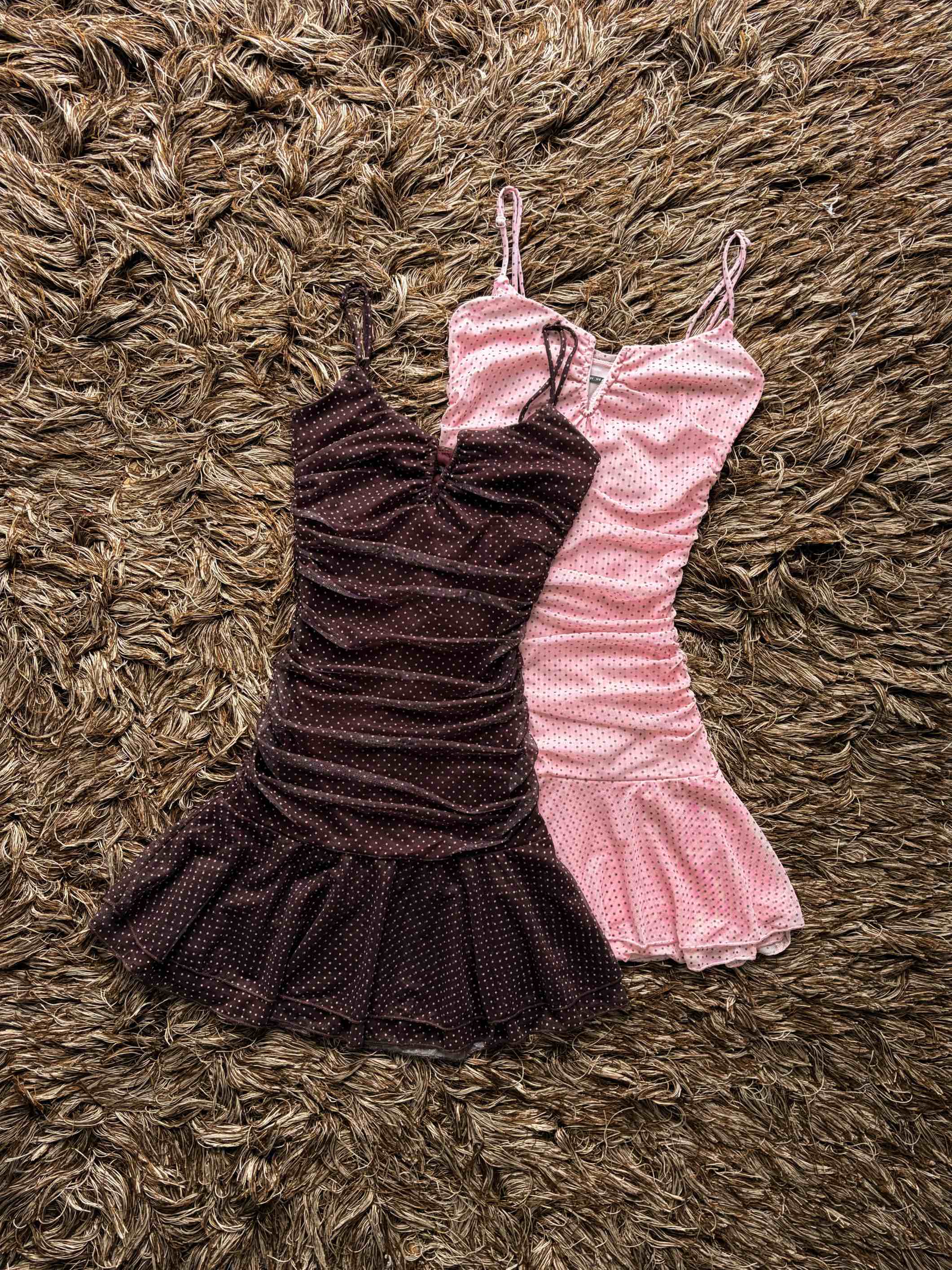 Vestido lunares cuello V