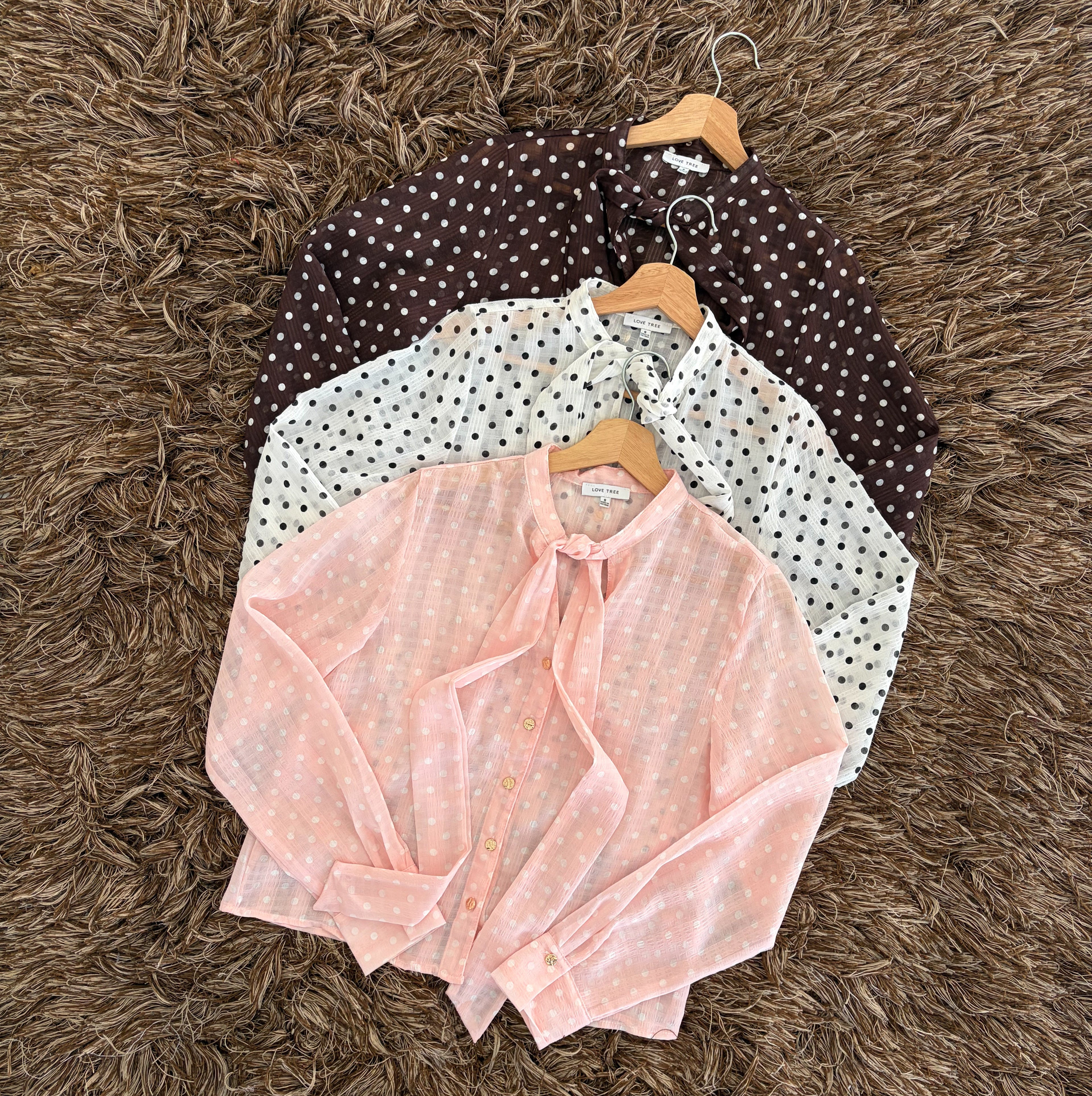 Blusa boleada moño pecho