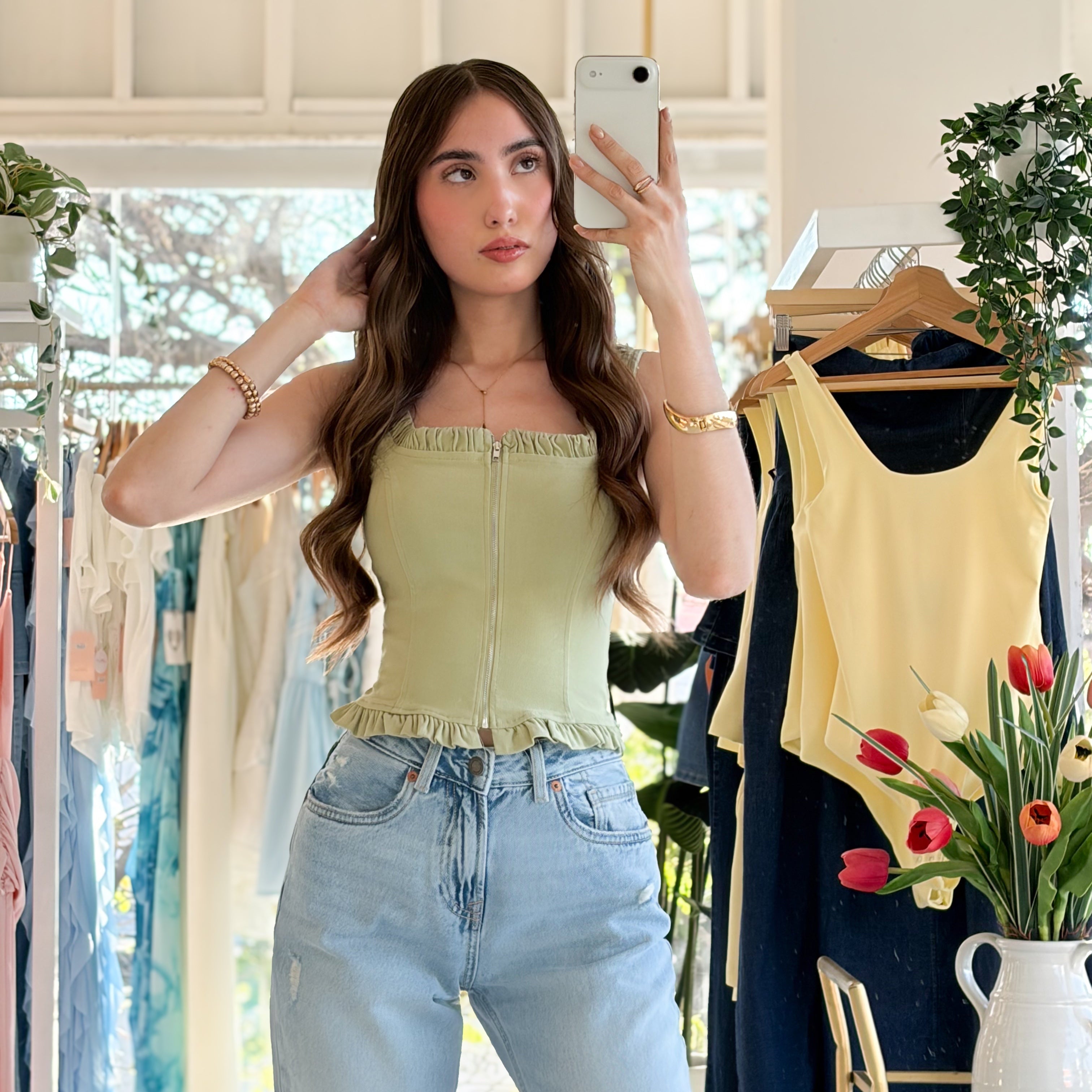 Blusa cierre