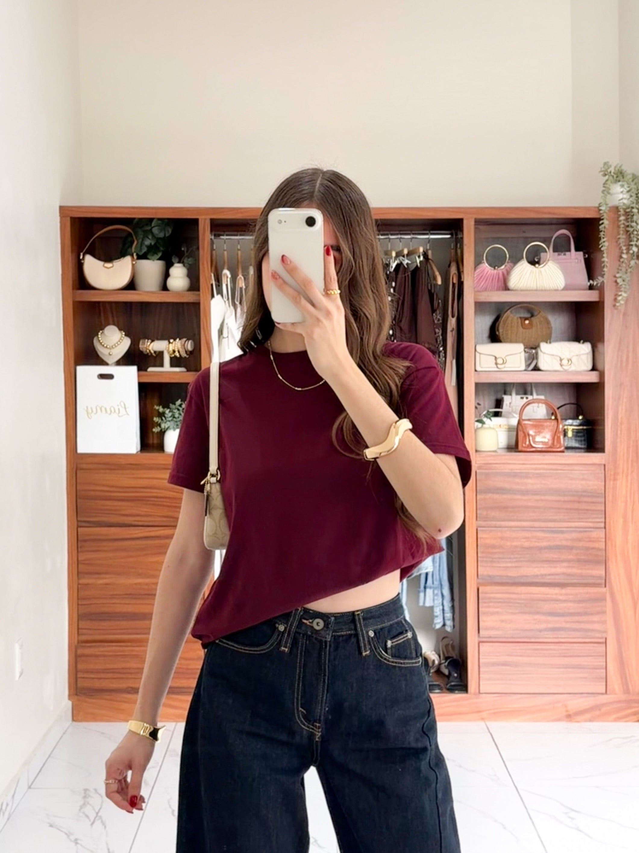 Blusa básica oversize