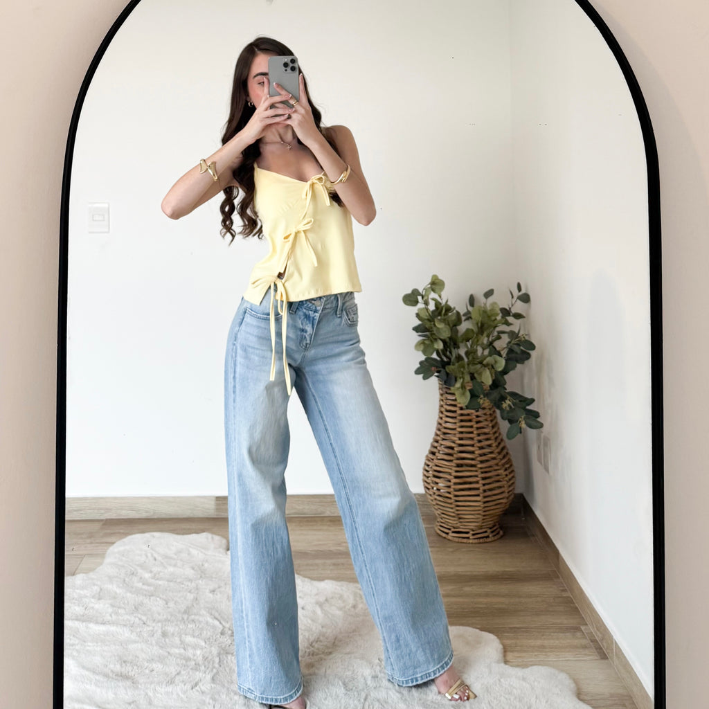 Blusa tirantes moños