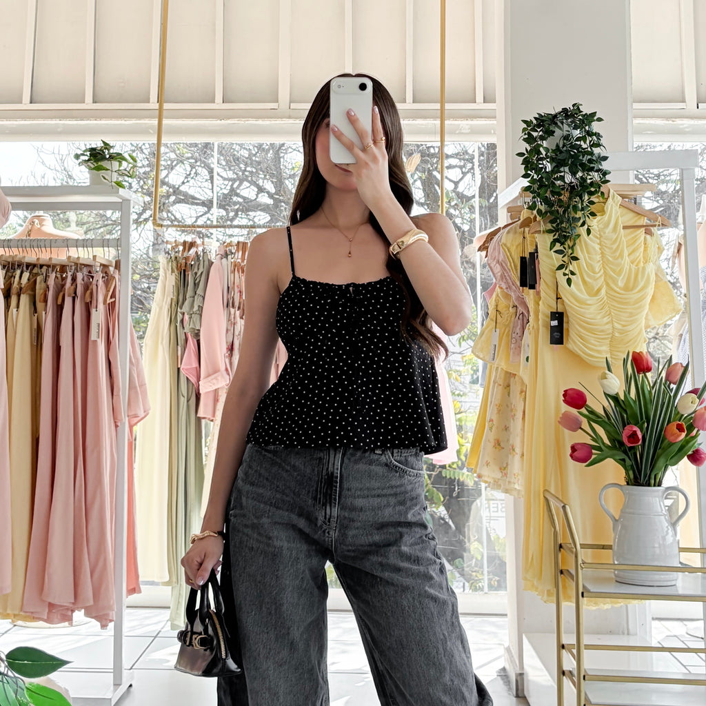 Blusa puntos moño