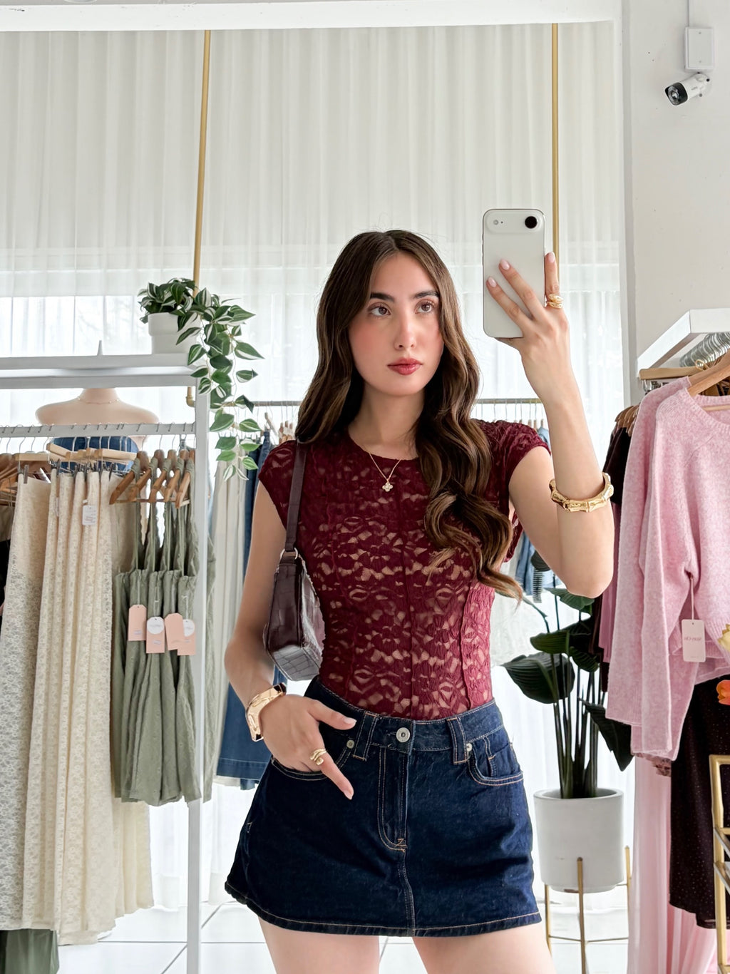Blusa encaje floral
